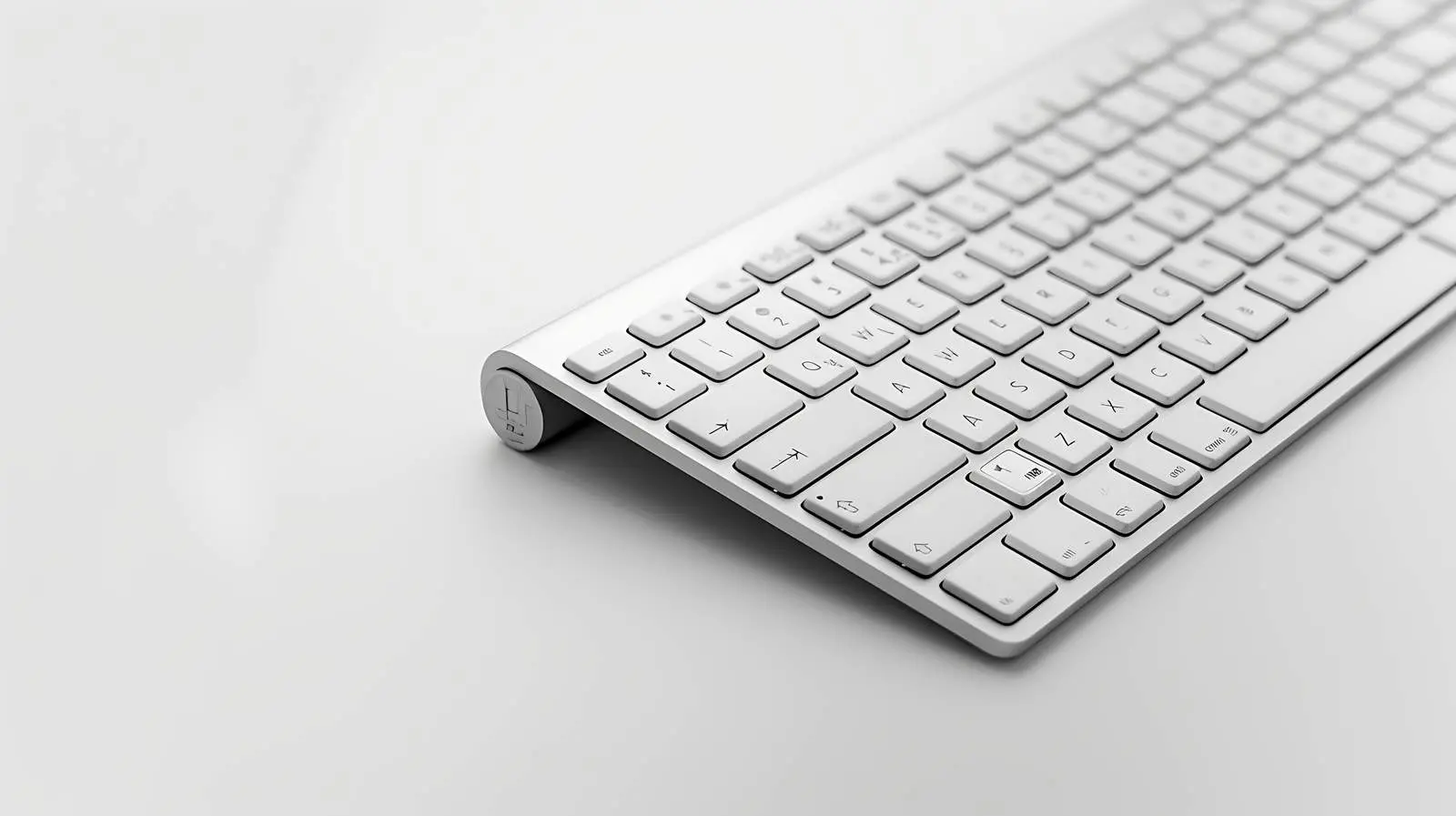 Modern Aluminum Computer Keyboard Isolated on Table — free download from Dotvec