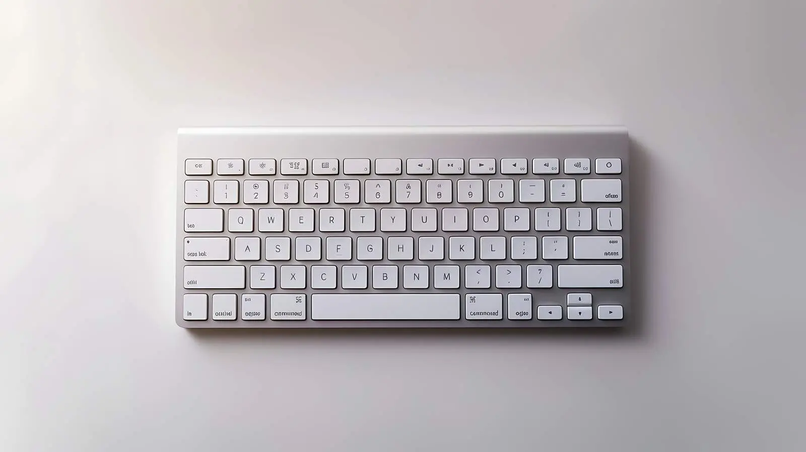 Modern Aluminum Computer Keyboard on Table — free download from Dotvec