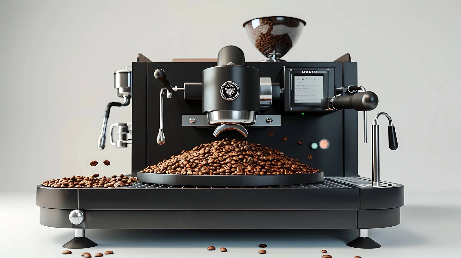 State-of-the-Art Coffee Roasting Equipment Displaying Fresh Roast – free roasting image from Dotvec
