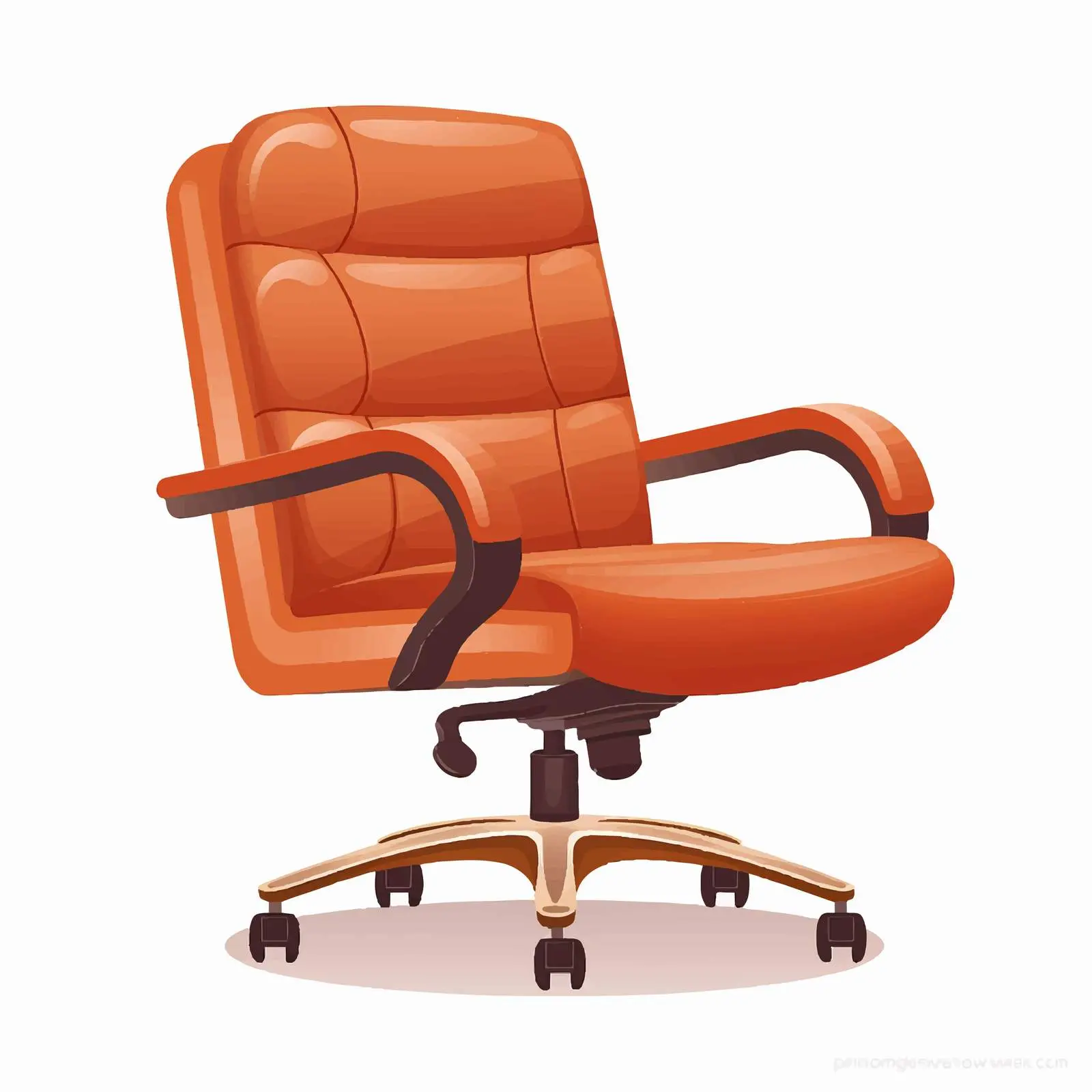 Modern Desk Chair with Padded Armrests – free home and office image from Dotvec