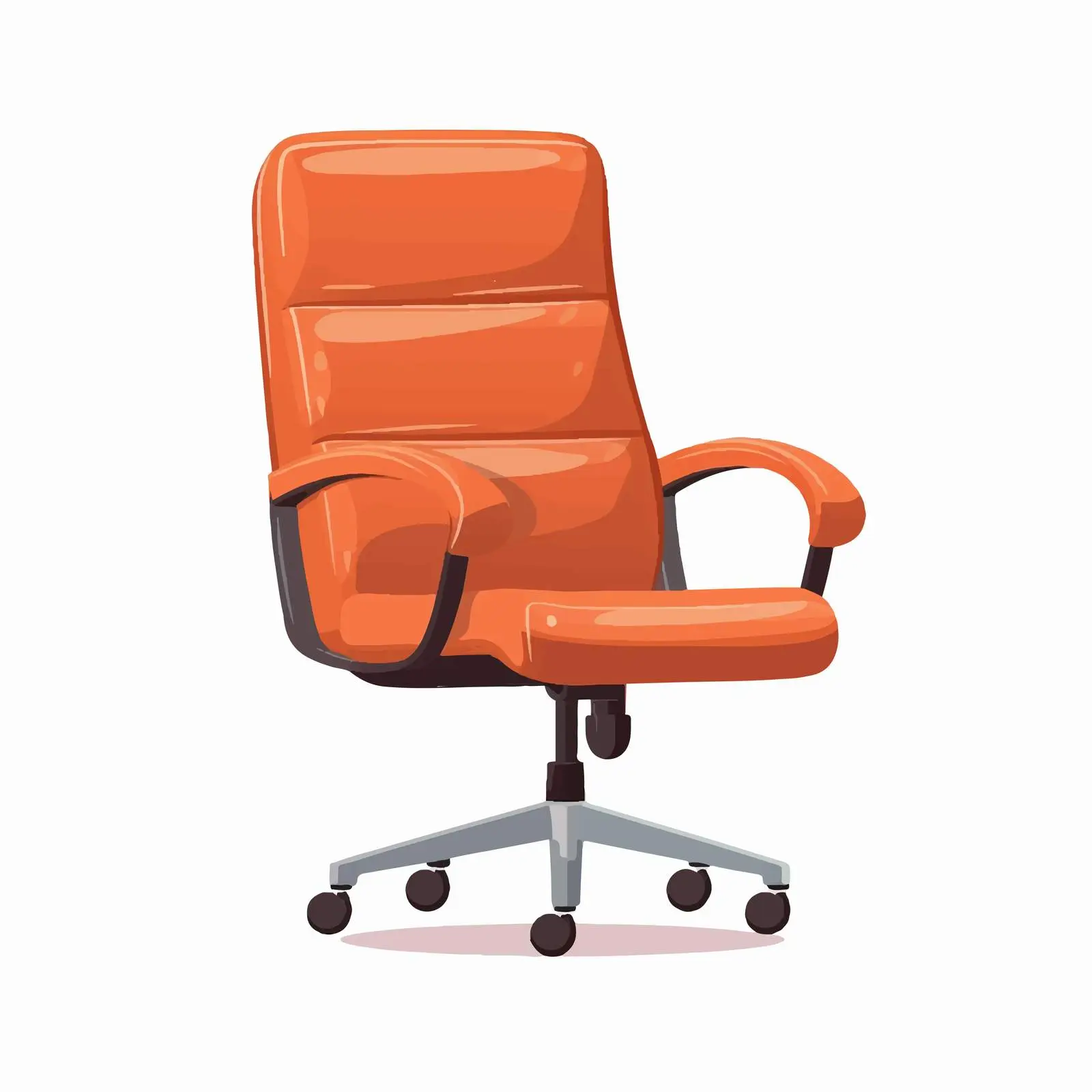 Modern Desk Chair with Padded Armrests — free download from Dotvec