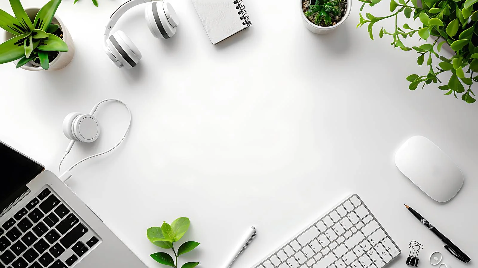 Sleek Office Desk Setup — free download from Dotvec