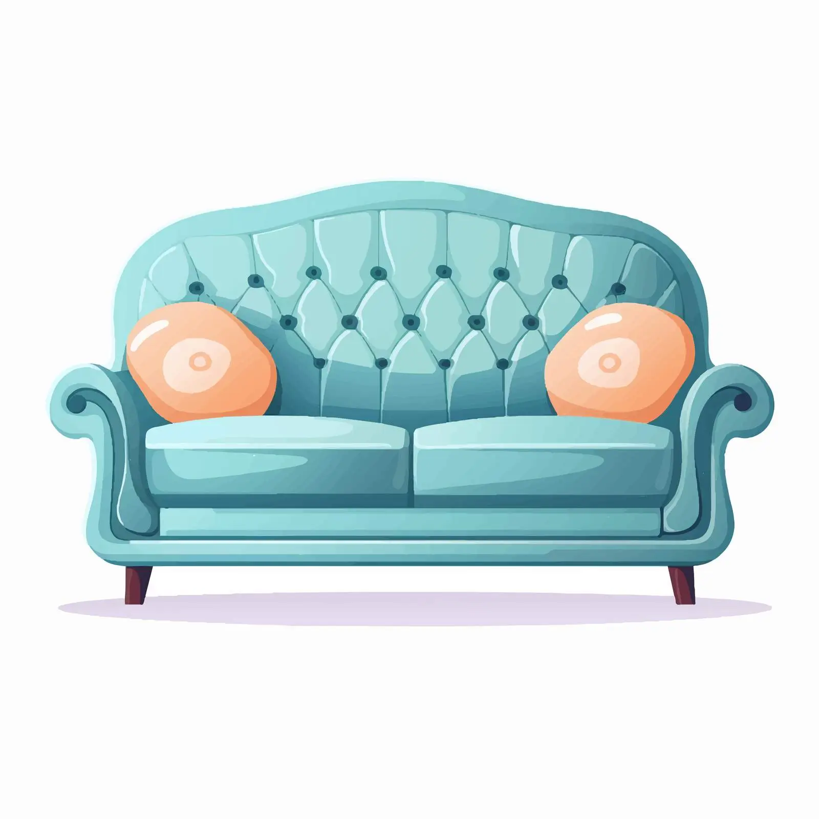 Modern Comfortable Fabric Sofa on White Background – free affordable luxury image from Dotvec