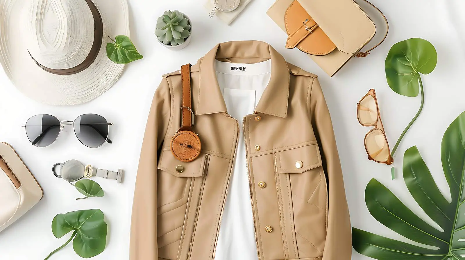 Stylish Women's Clothing and Accessories on White Background — free download from Dotvec