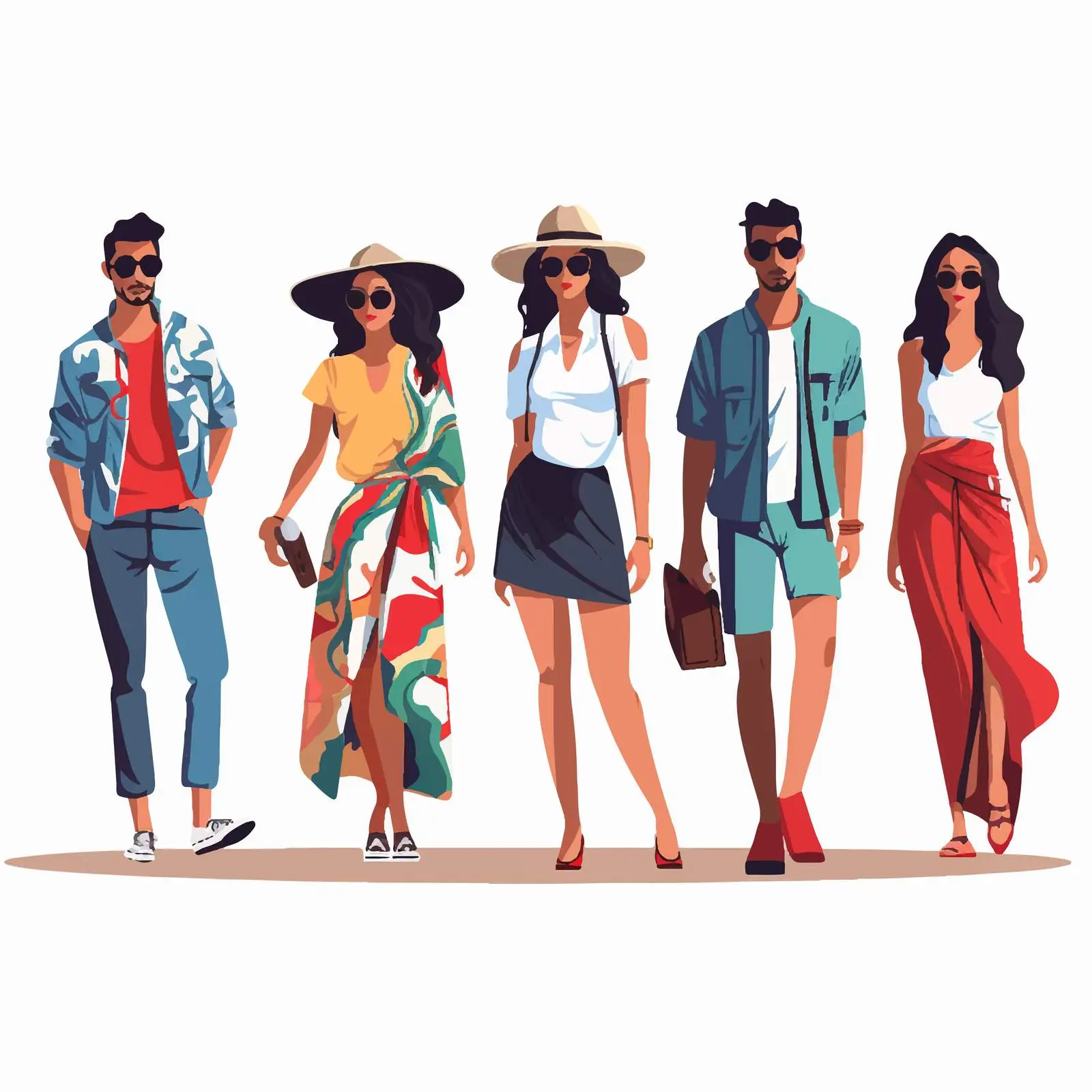 Trendy Young Men and Women Fashion Banner — free download from Dotvec