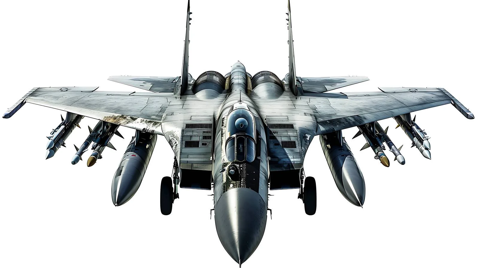 Sleek Fighter Jet Model Amid Dramatic Clouds — free download from Dotvec