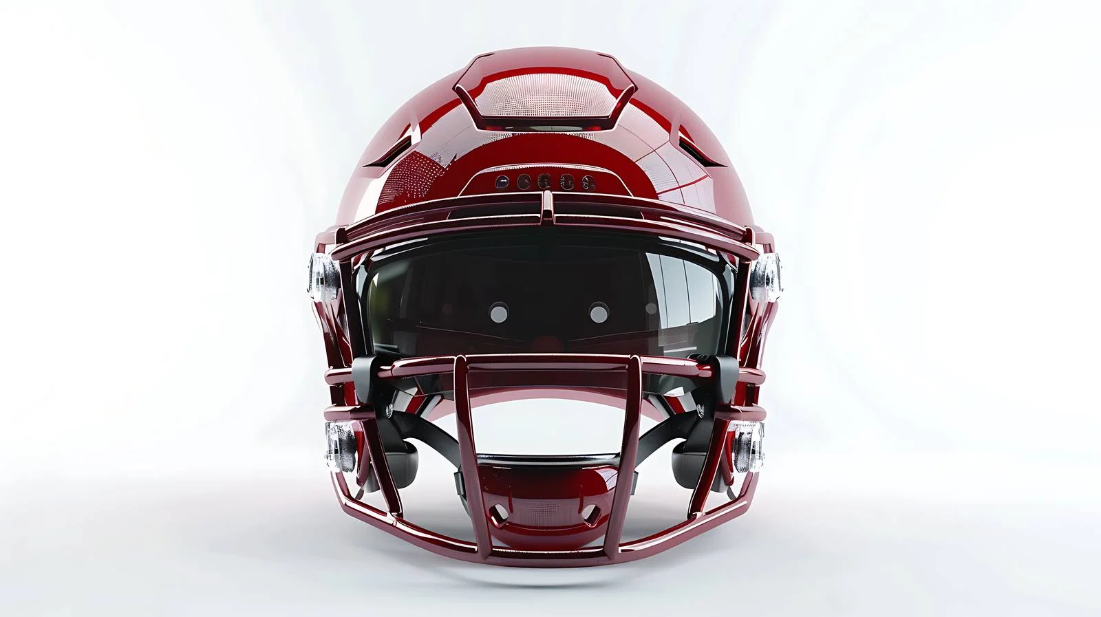 Sleek Football Helmet Front View on White — free download from Dotvec