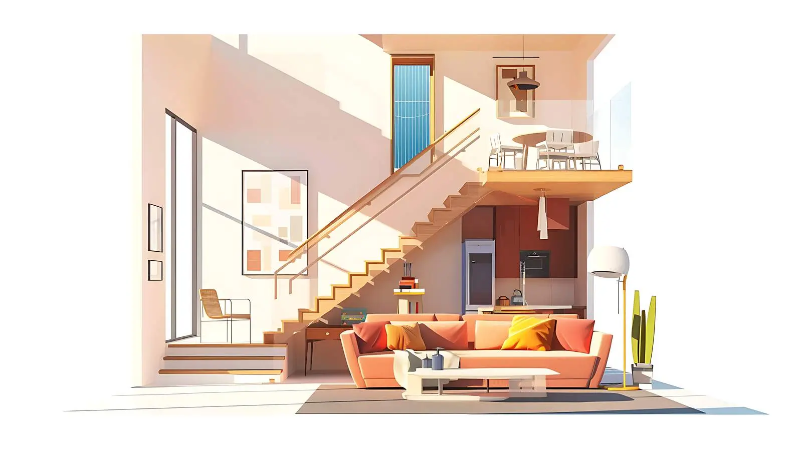 Elegant Modern Home Interior Design with Sofa — free download from Dotvec