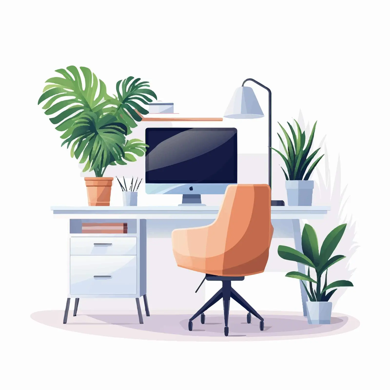 Modern Home Office Interior Design for Remote Work — free download from Dotvec