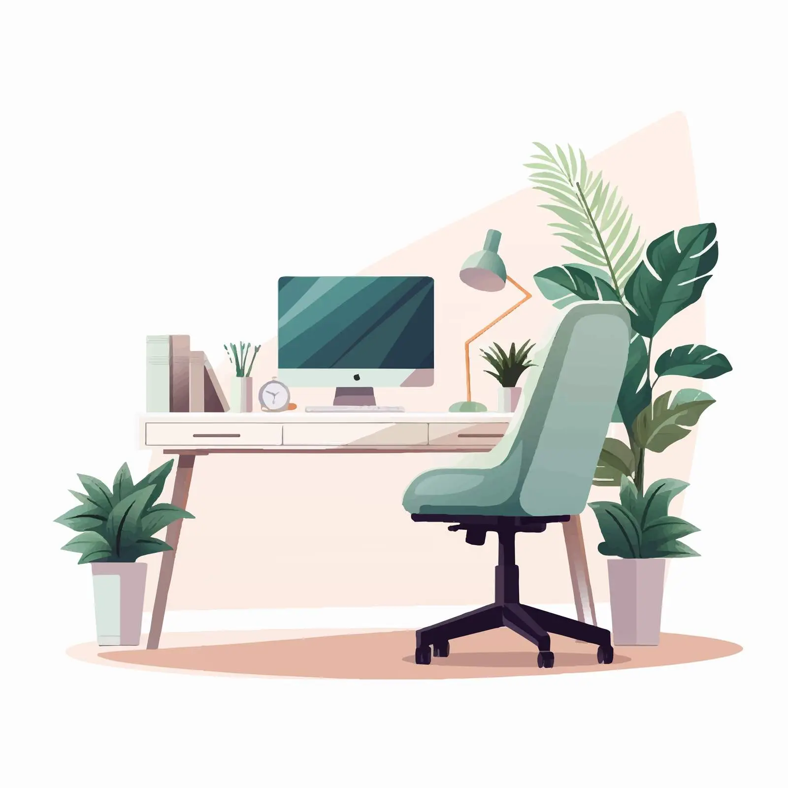 Modern Home Office Interior for Remote Work — free download from Dotvec