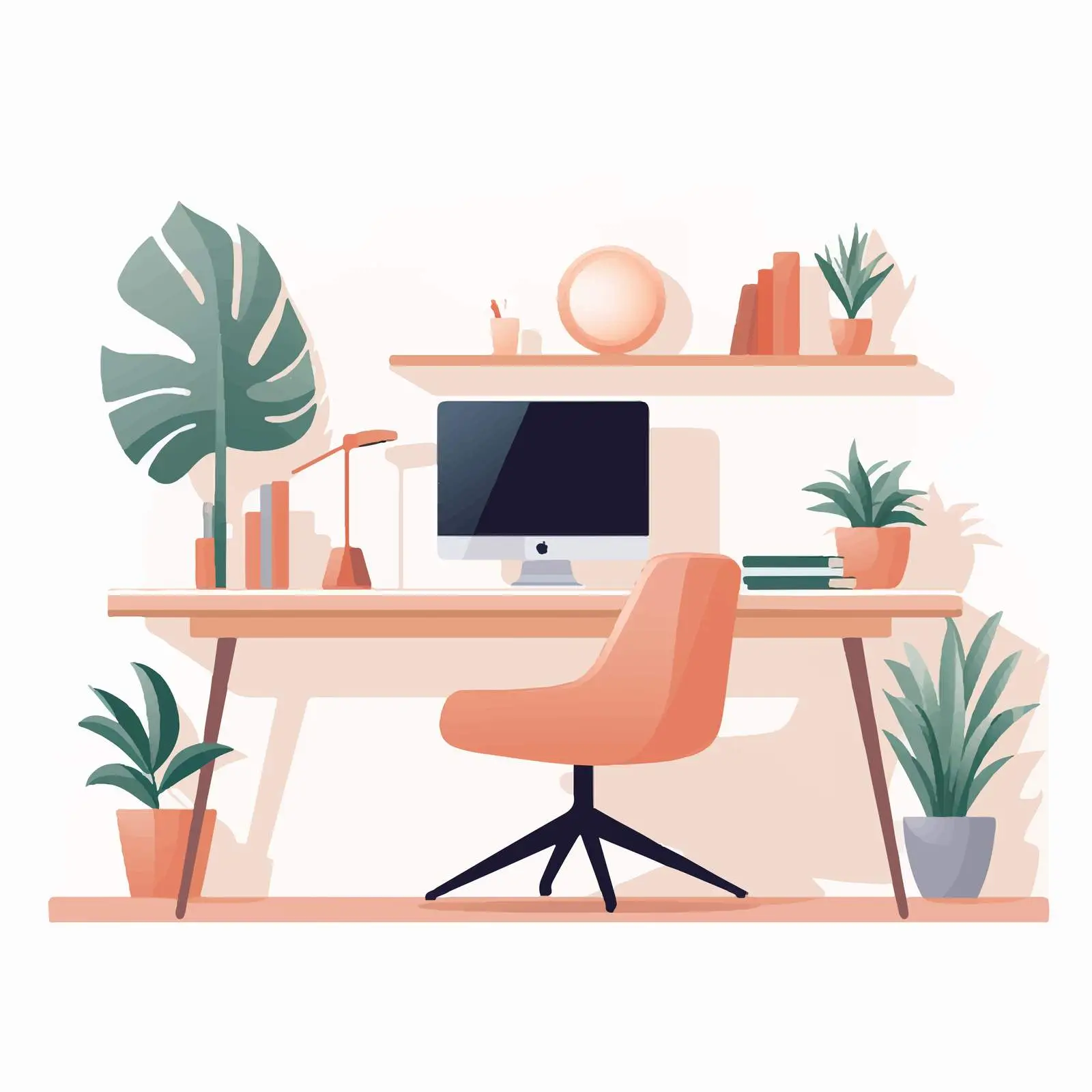 Modern Home Office Interior Design for Remote Work — free download from Dotvec
