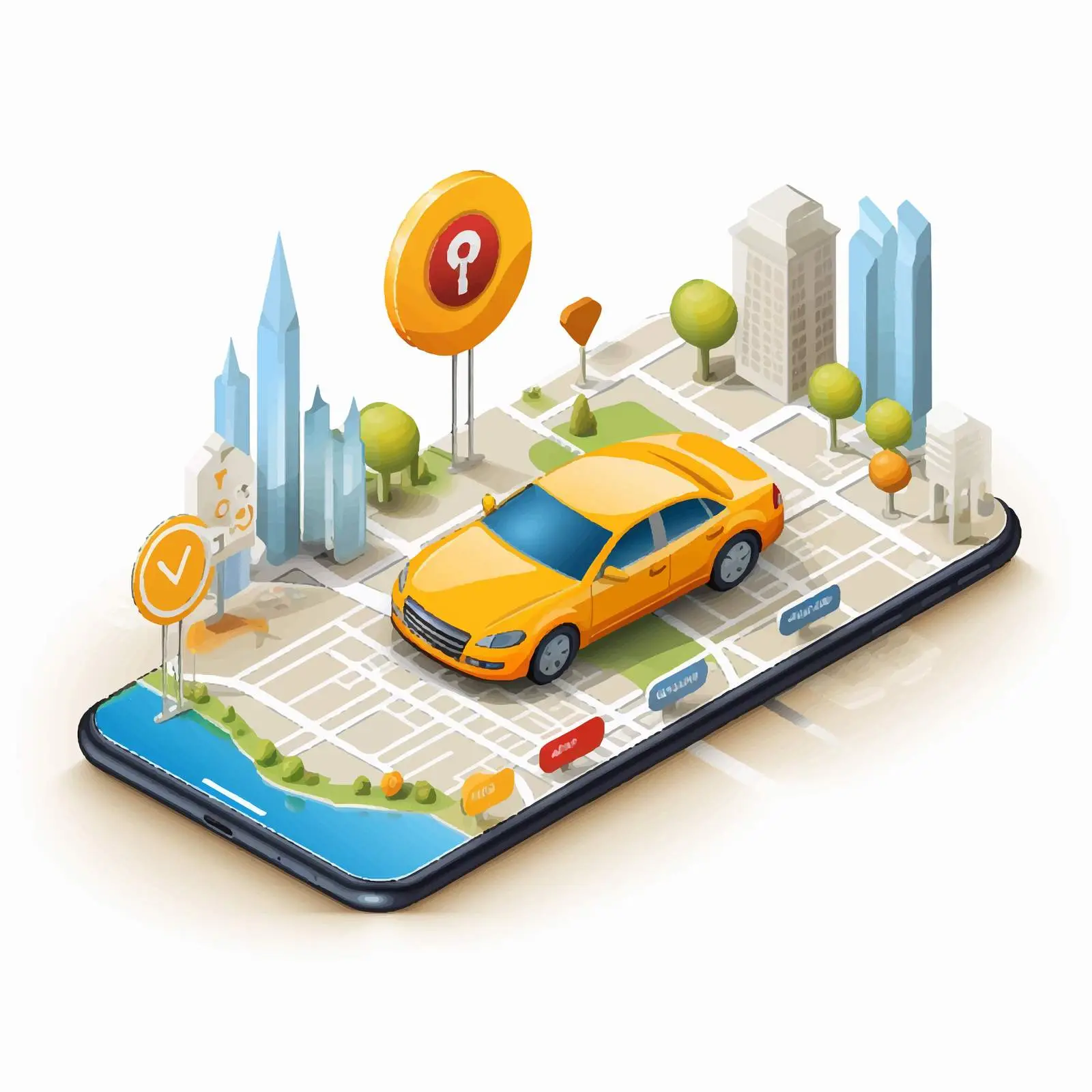 Modern Horizontal Web Banner with Smartphone Design – free branding template image from Dotvec