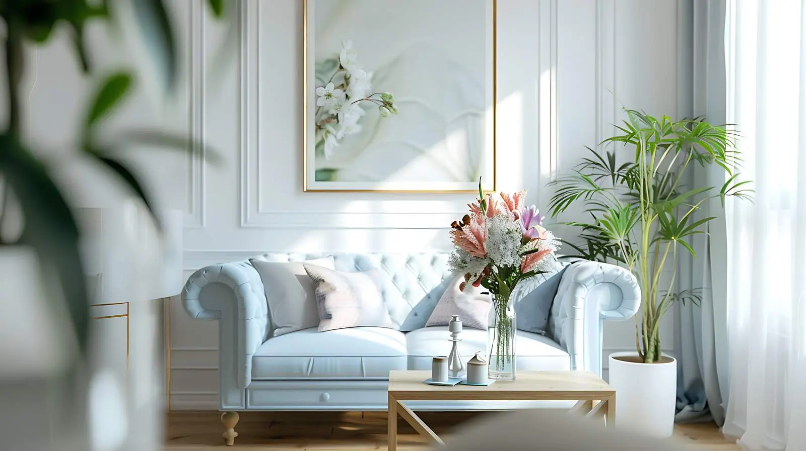 Stylish Bright Living Room Interior Design — free download from Dotvec