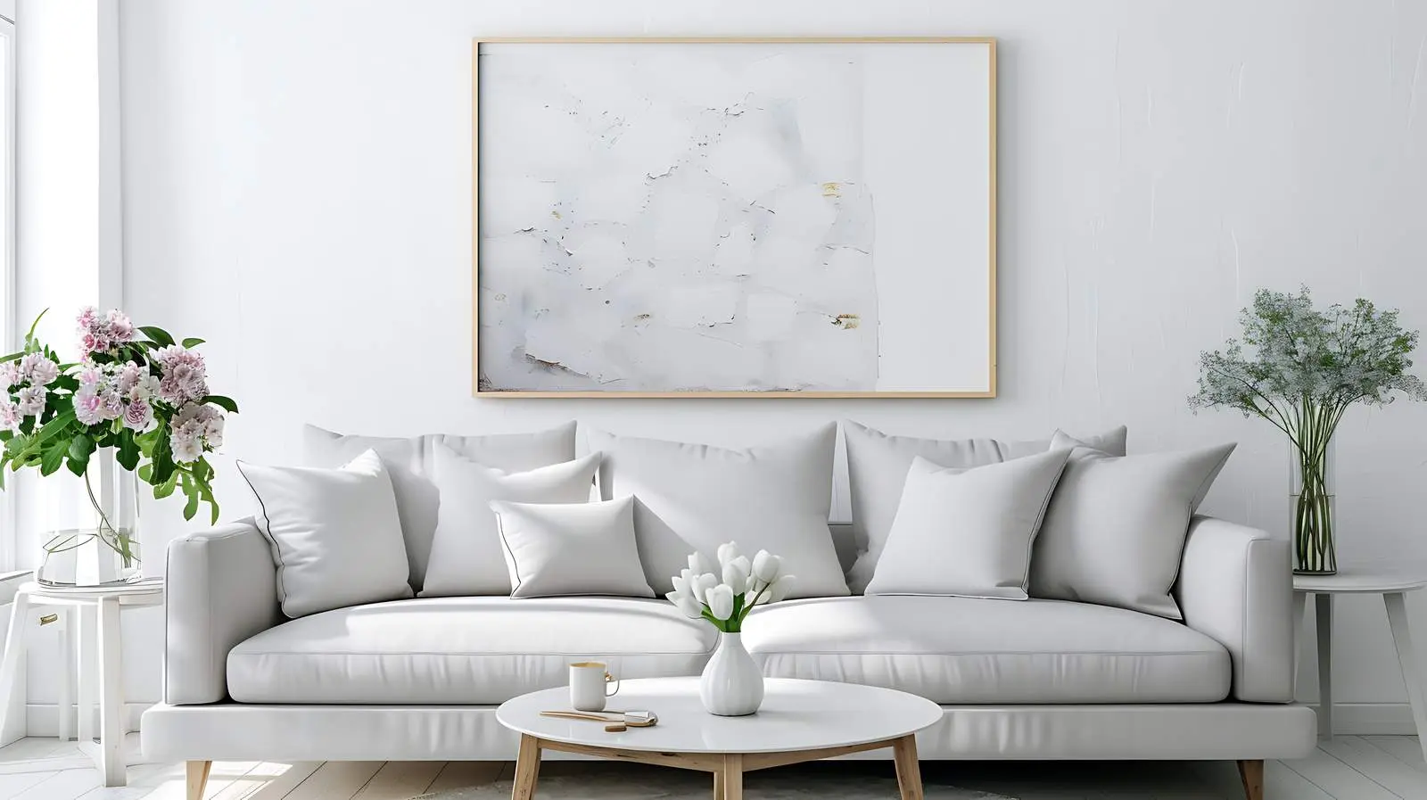 Stylish Bright Modern Living Room Design – free artistic elements image from Dotvec