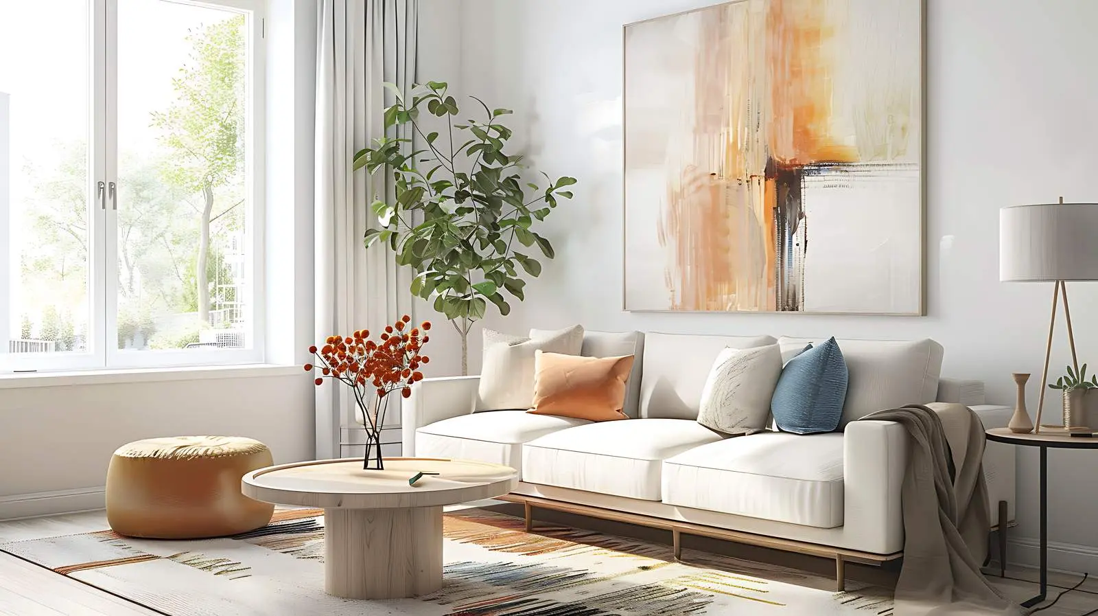 Stylish Bright Living Room with Modern Design — free download from Dotvec