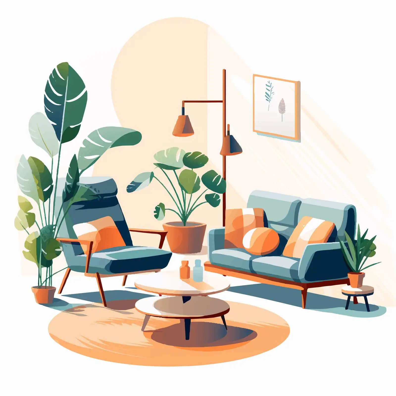 Modern Living Room with Comfy Furniture — free download from Dotvec