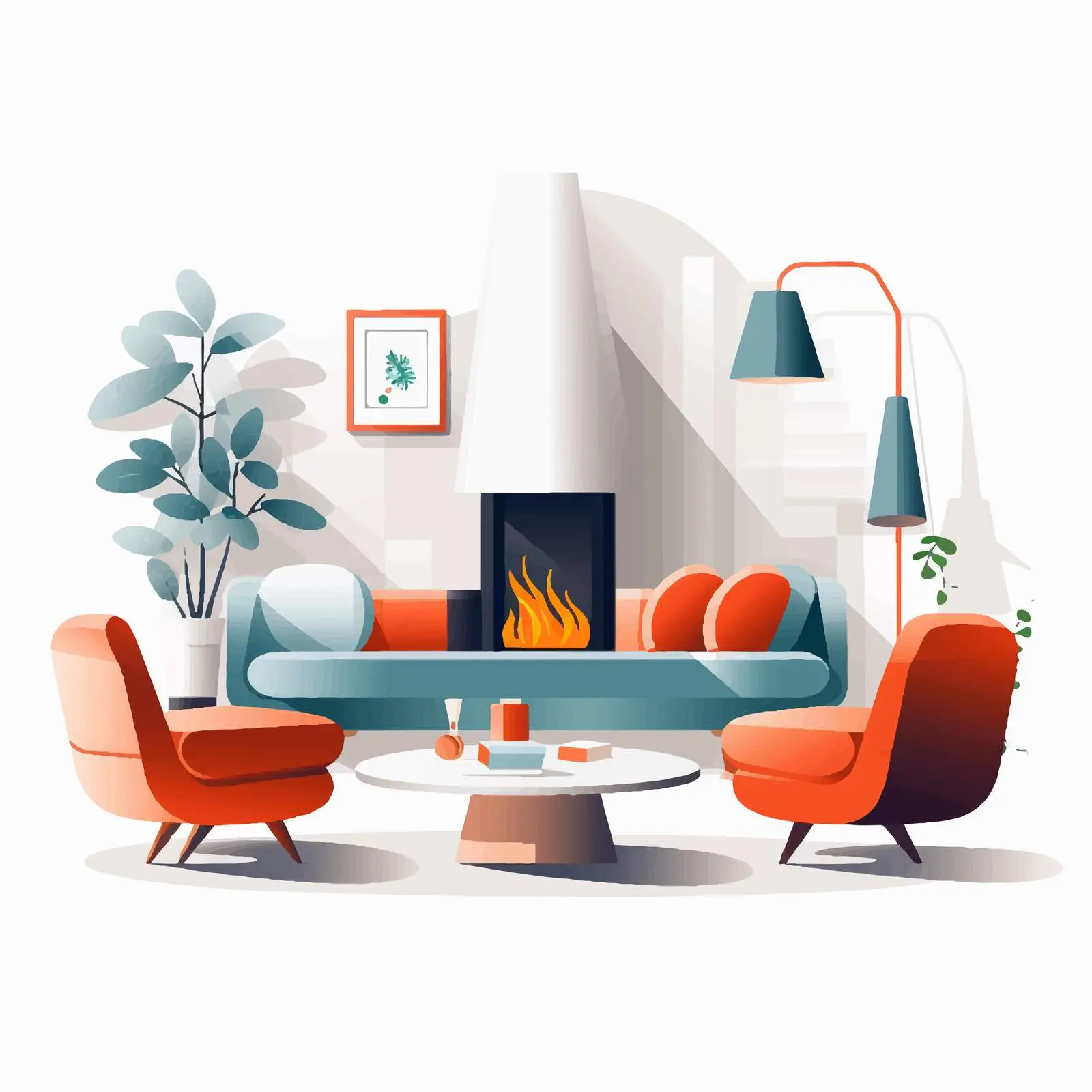 Cozy Modern Living Room with Stylish Furniture — free download from Dotvec