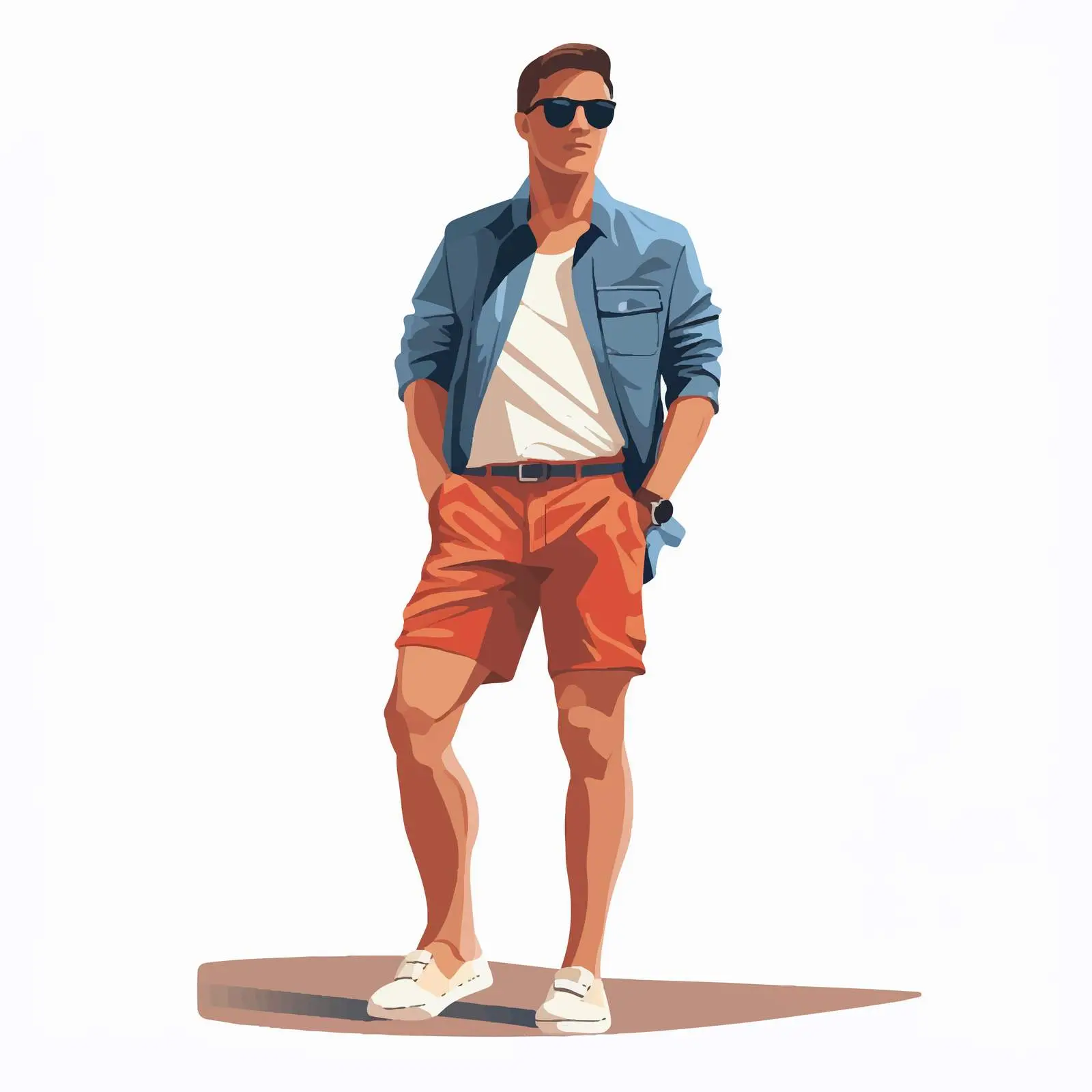 Modern Man in Casual Fashionable Outfit — free download from Dotvec