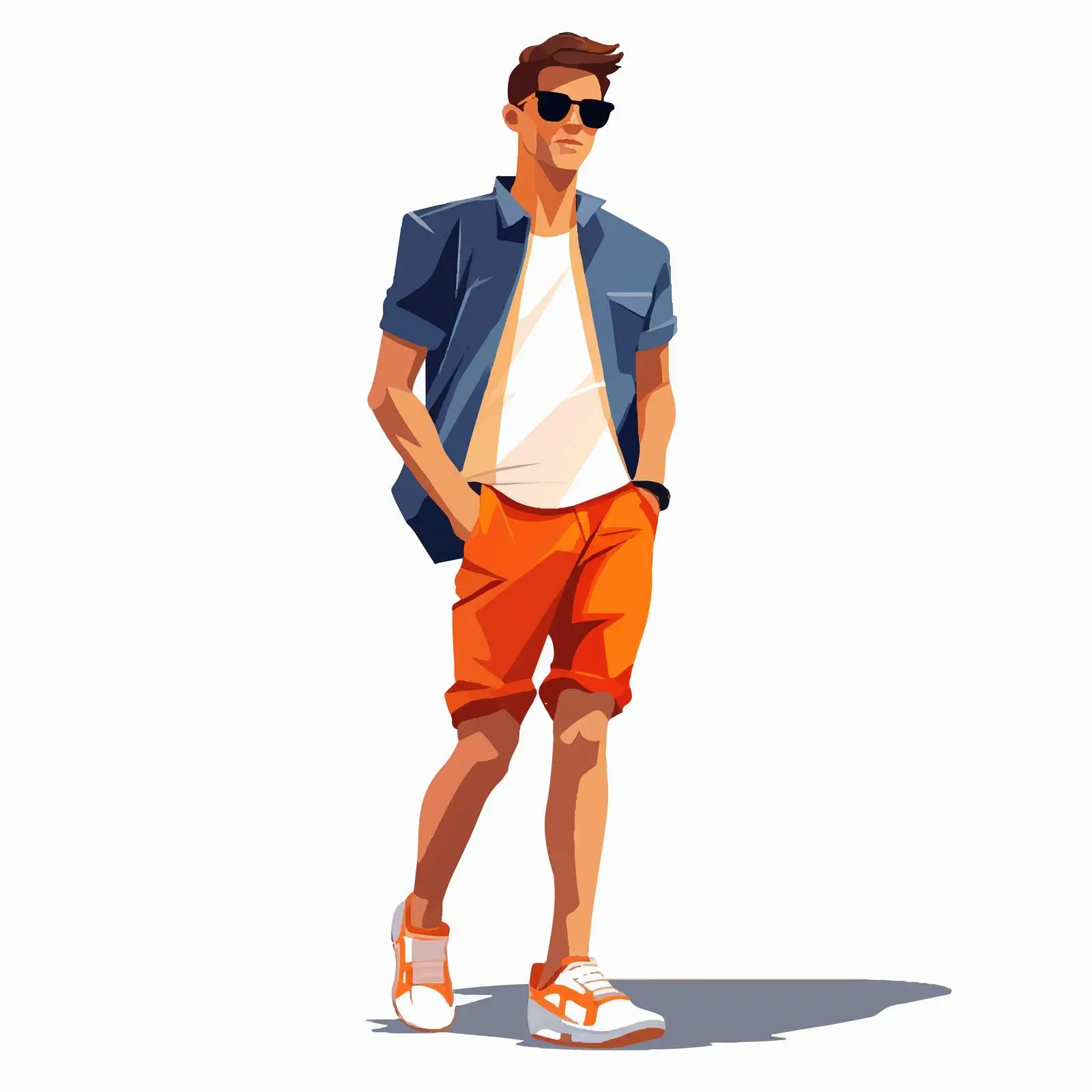 Stylish Modern Man in Casual Fashion Attire — free download from Dotvec