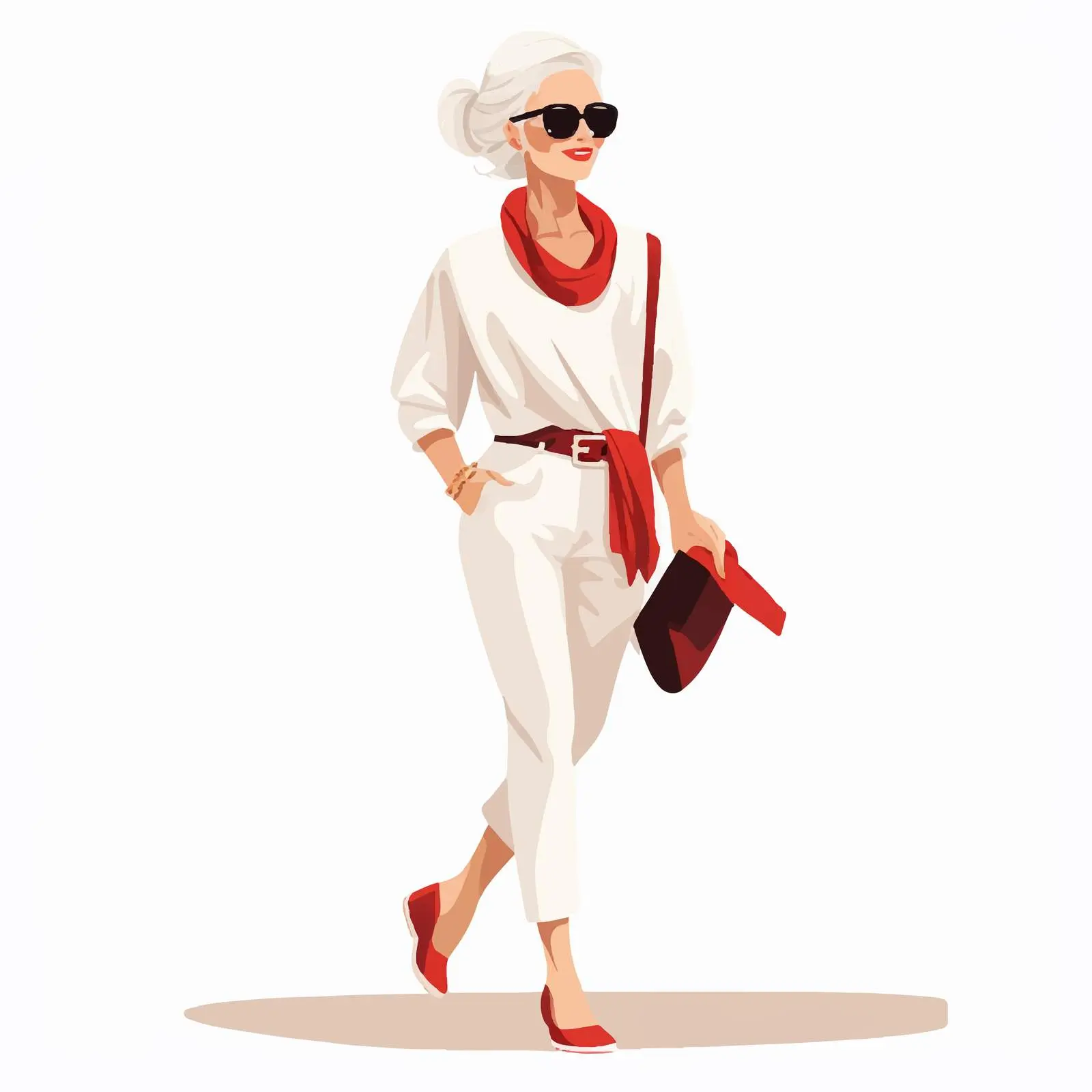 Fashionable Mature Woman in Sunglasses and Stylish Attire — free download from Dotvec