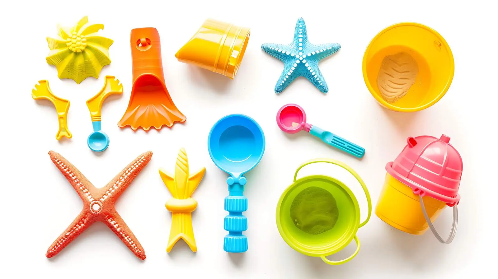 Colorful Beach Toys for Kids - Flat Lay — free download from Dotvec