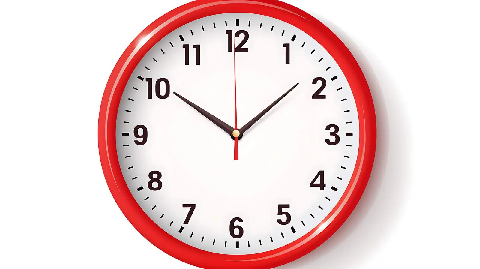 Modern Wall Clock Isolated on White — free download from Dotvec