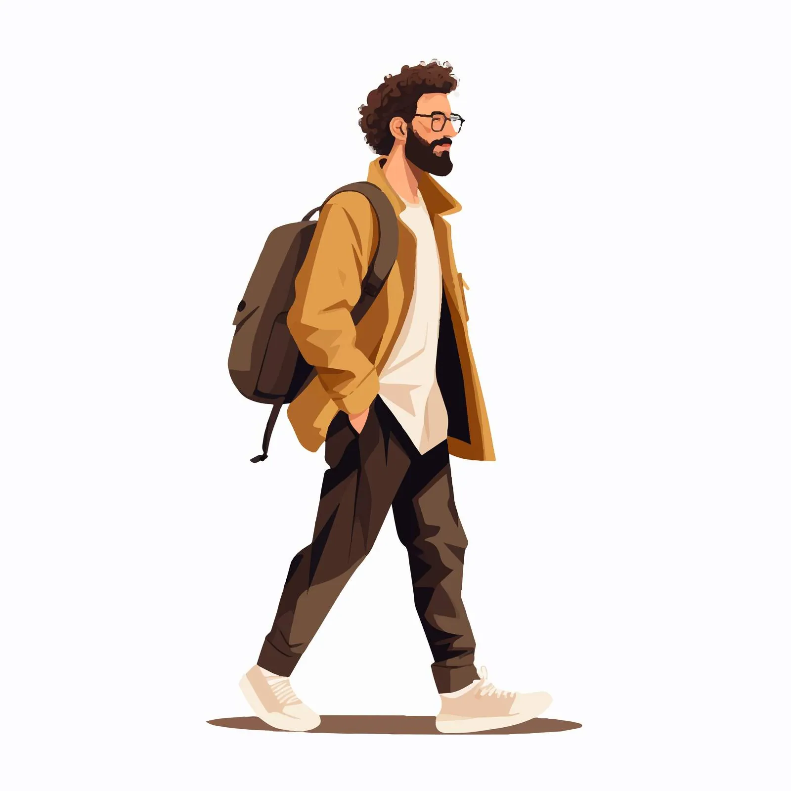 Stylish Young Man in Fashion Apparel Vector — free download from Dotvec