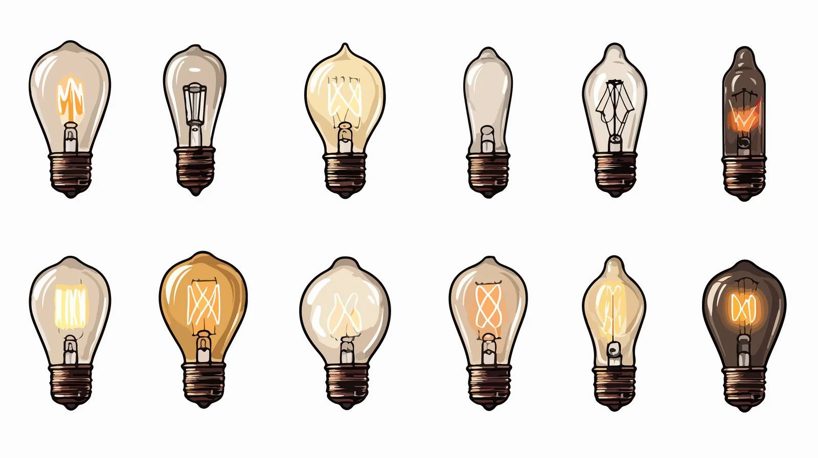 Contemporary Edison Style Vintage Loft Lamps — free download from Dotvec