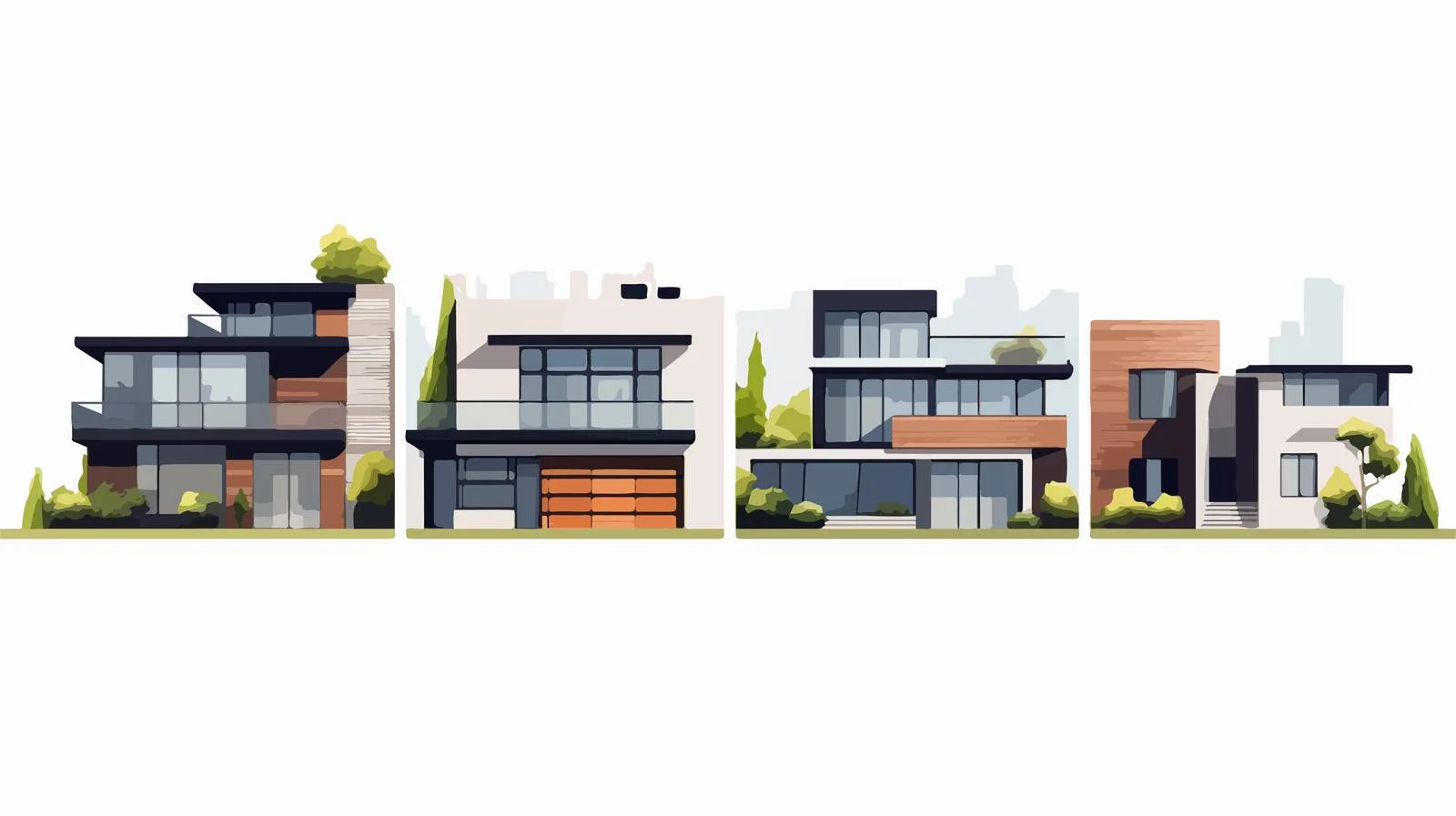 Contemporary Suburban Homes with Expansive Views — free download from Dotvec