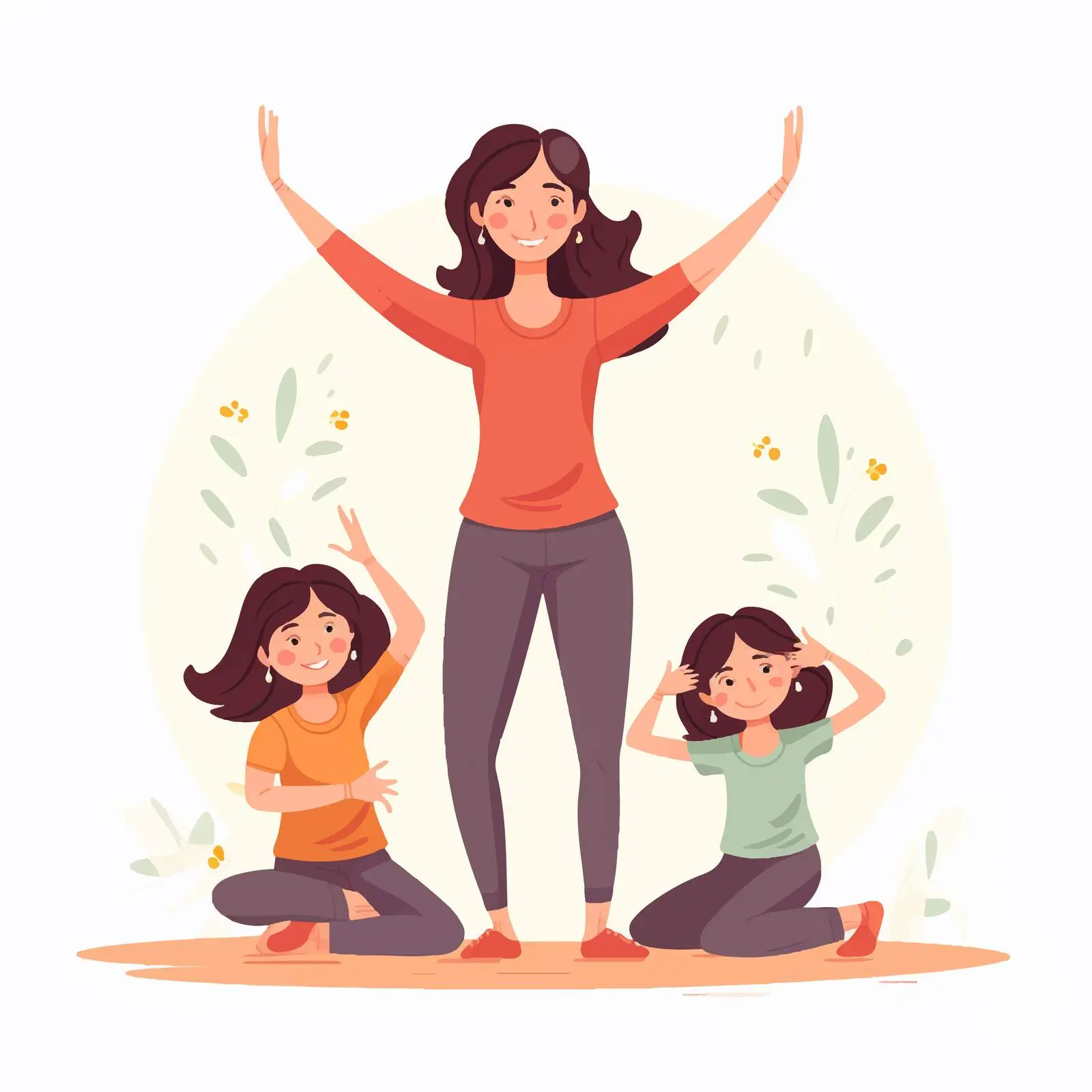 Family Yoga: Mom and Children in Harmony — free download from Dotvec