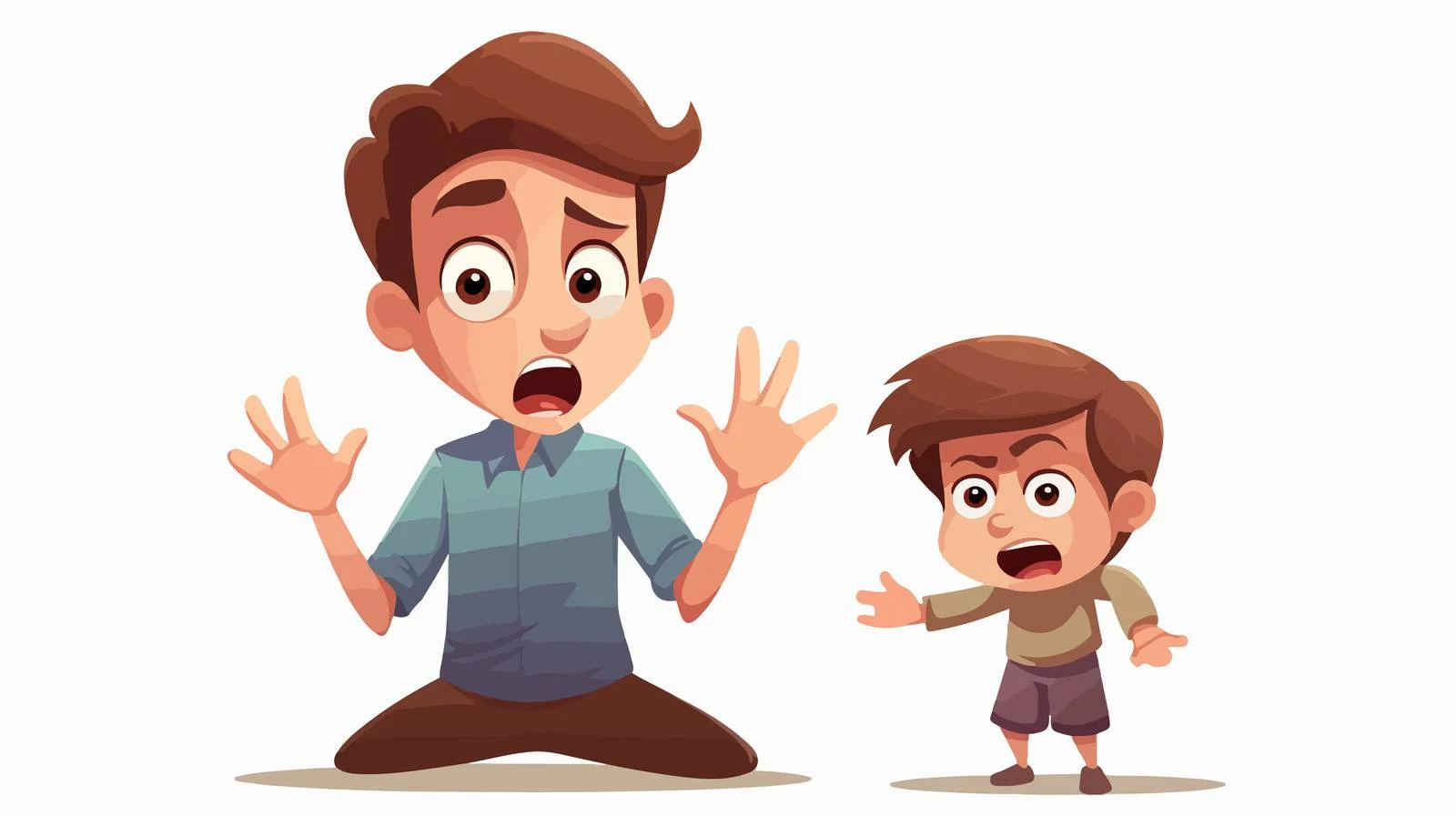 Parental Anger in Cartoon Setting — free download from Dotvec