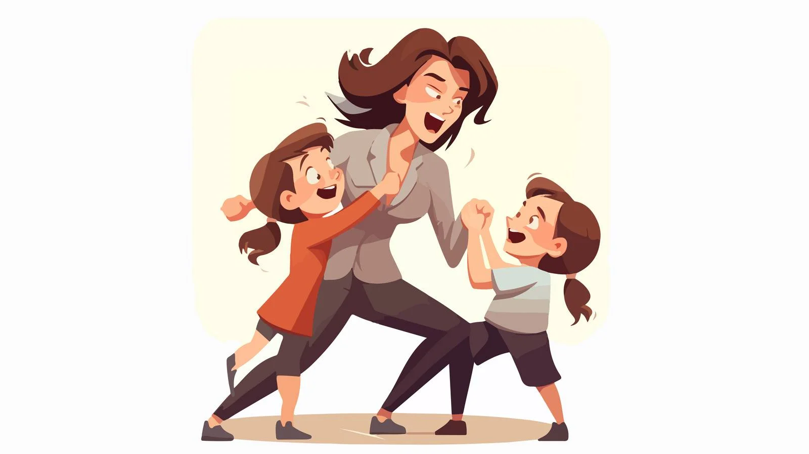 Family Conflict Cartoon Illustration — free download from Dotvec