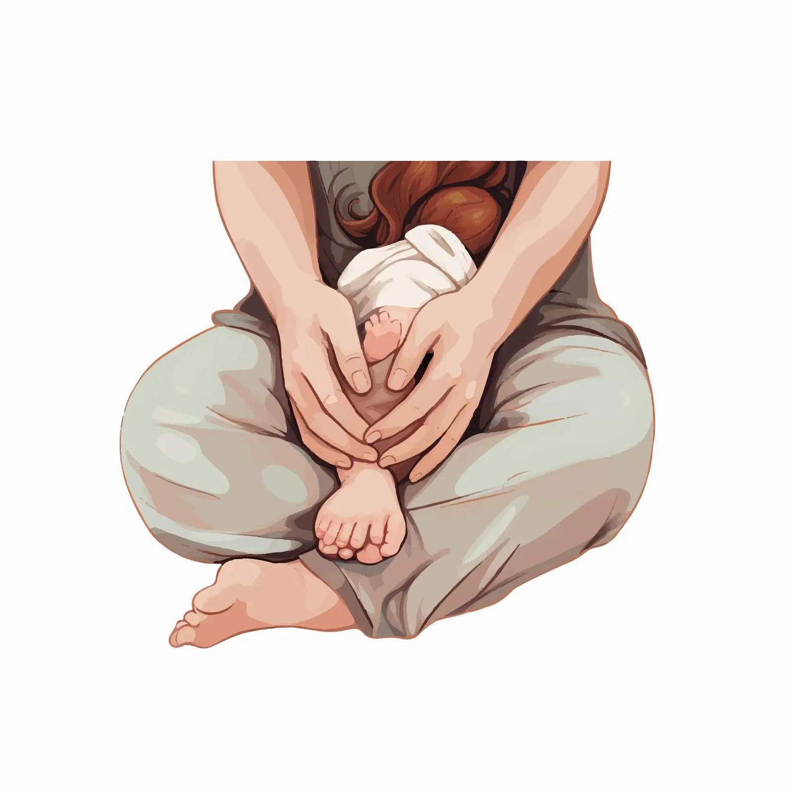 Mother's Hands Holding Newborn for Mother's Day — free download from Dotvec