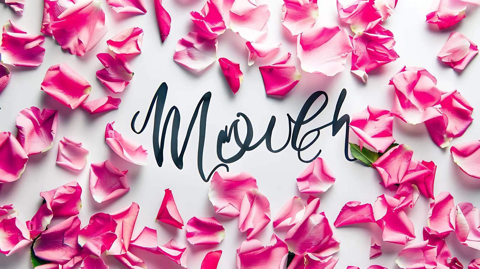 Calligraphy Monday with Floral Pink Design — free download from Dotvec