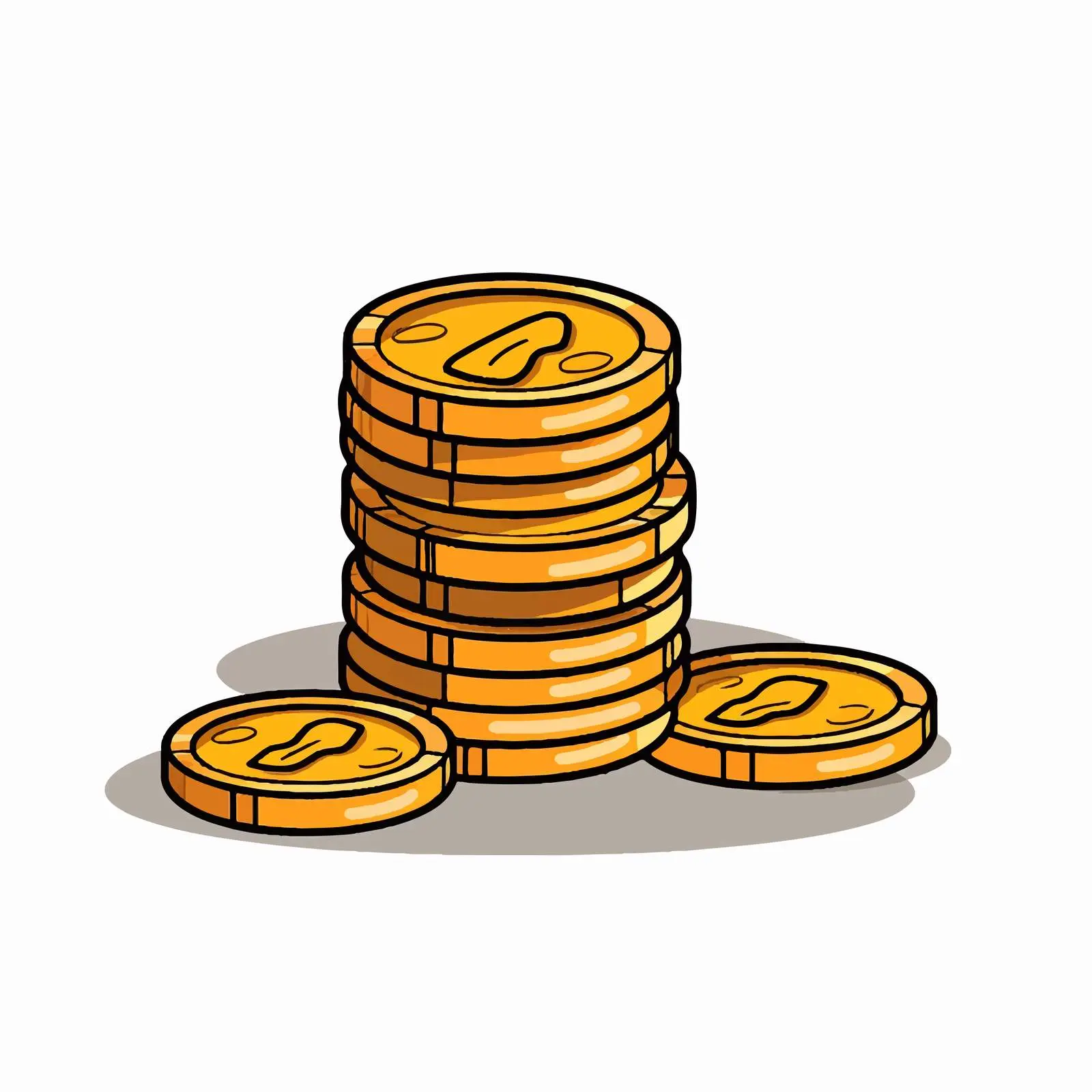 Cartoon Money Coin Business Vector Design — free download from Dotvec
