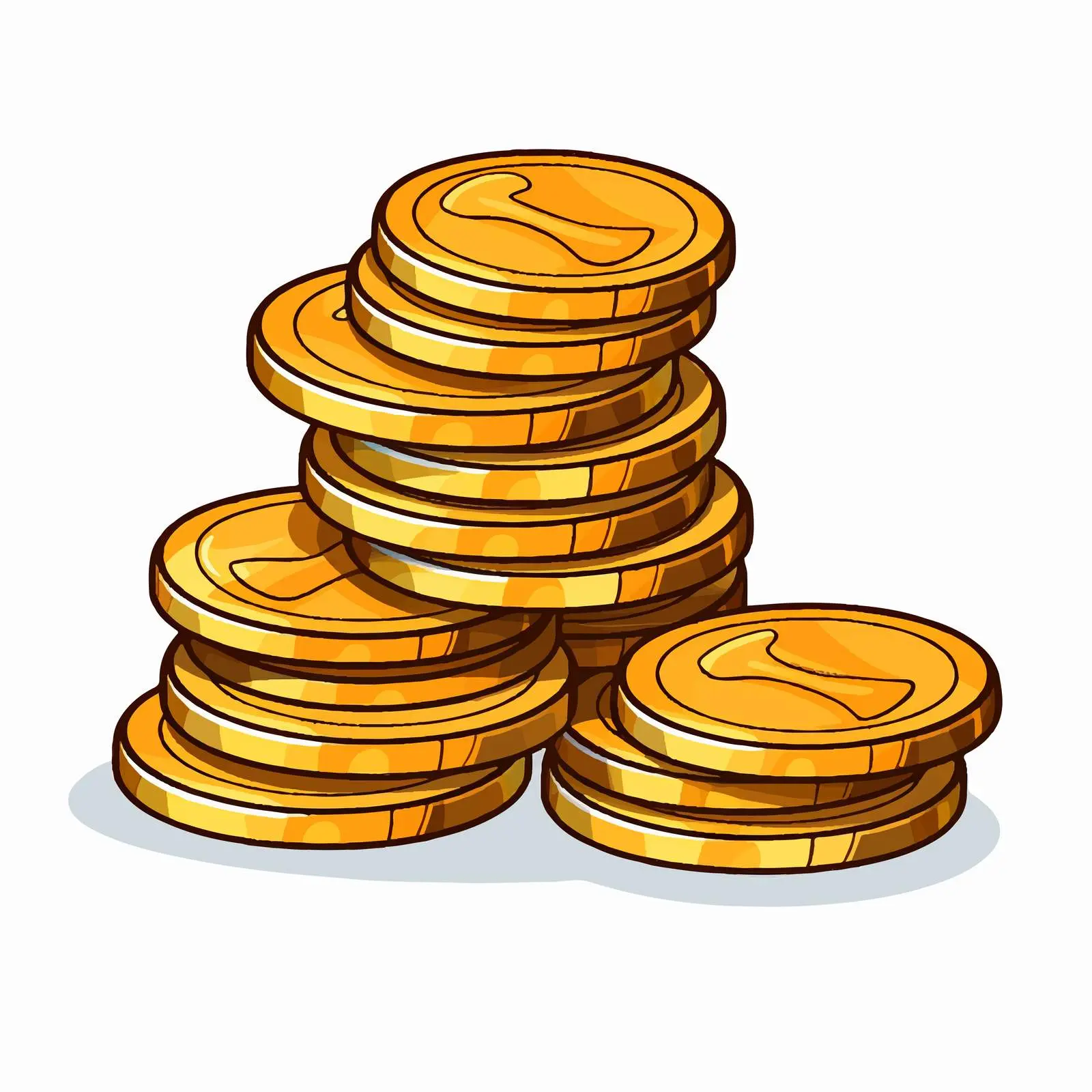 Cartoon Money Coin Vector Illustration — free download from Dotvec