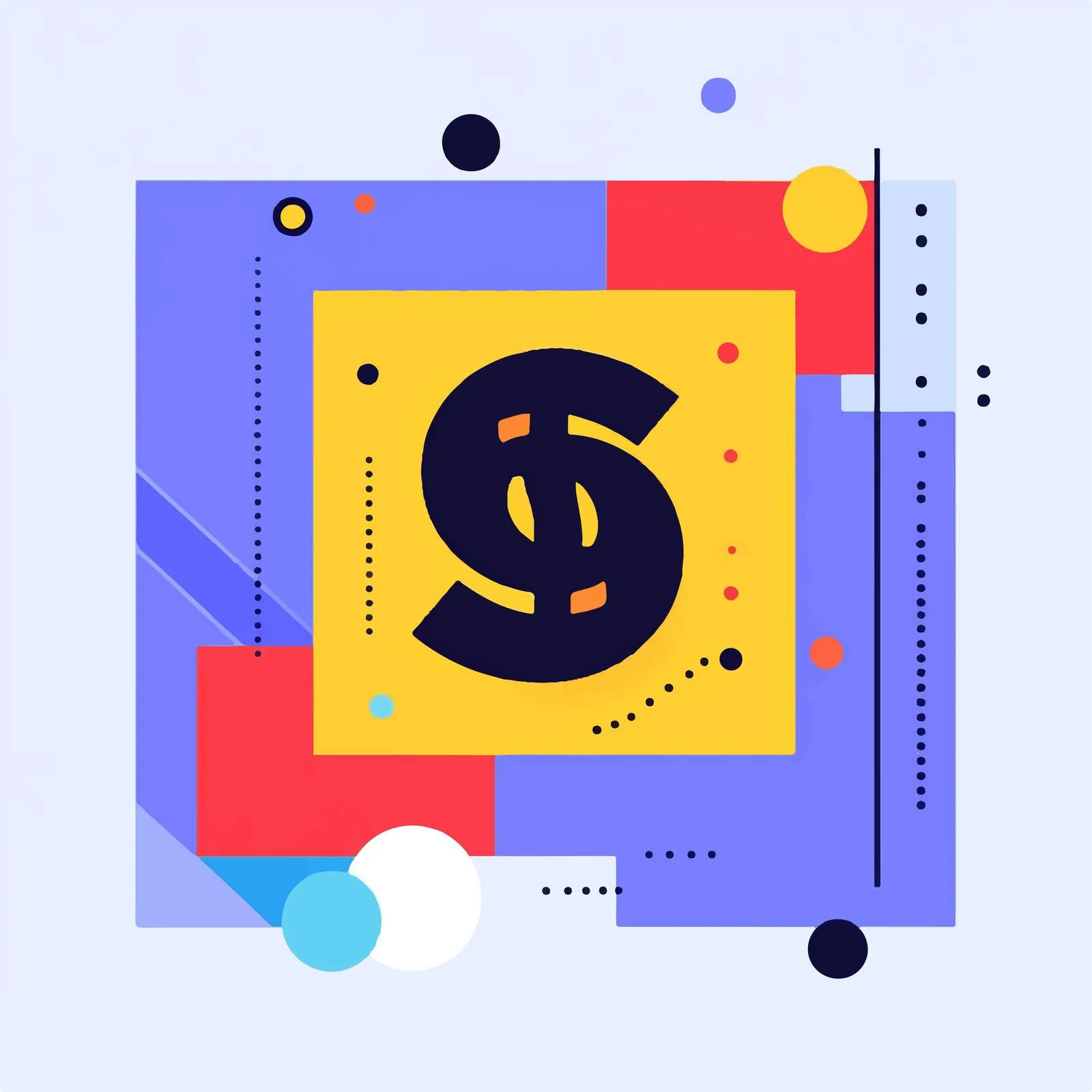 Colorful Financial Item Icon Illustration — free download from Dotvec