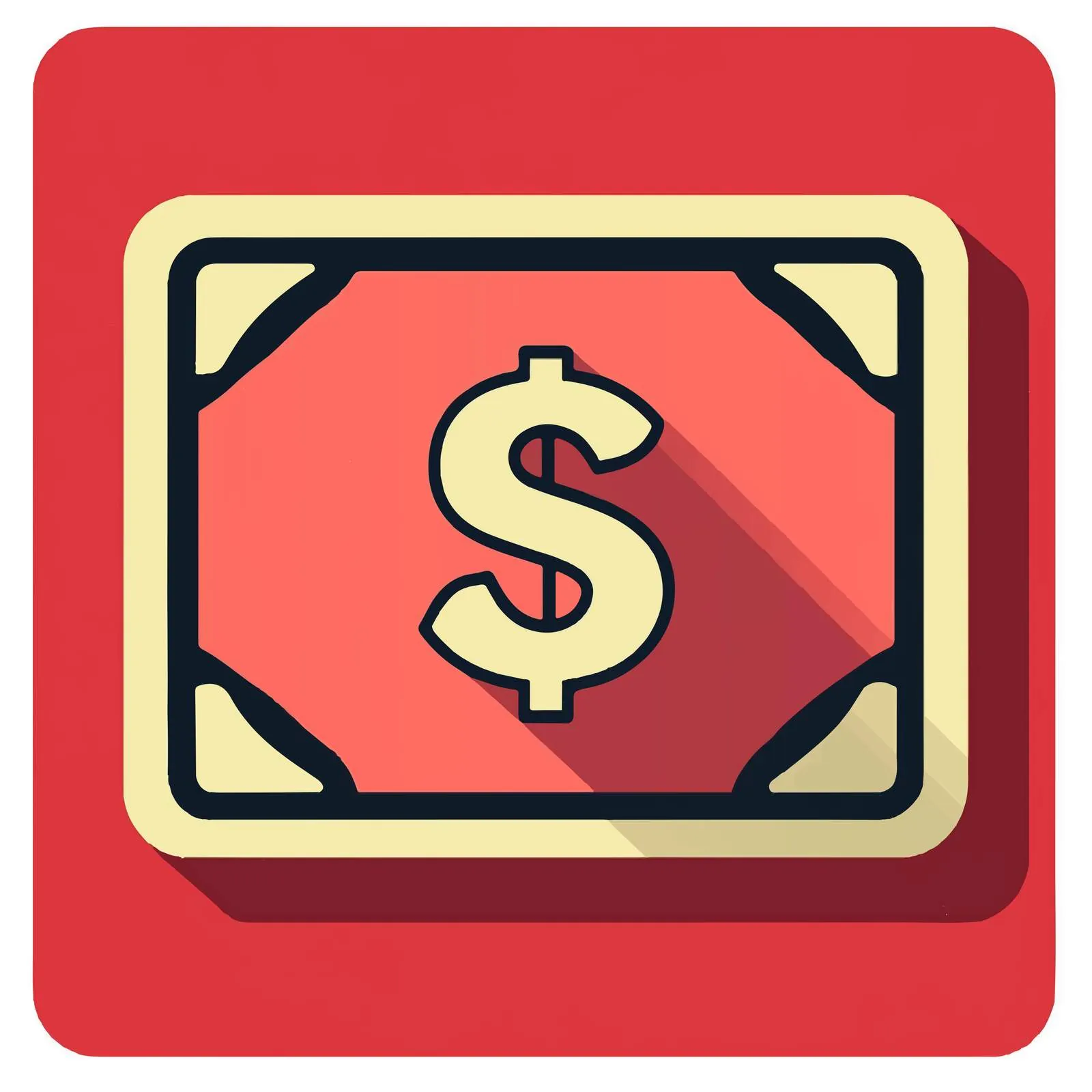 Flat Vector Money Dollar Commercial Icon — free download from Dotvec