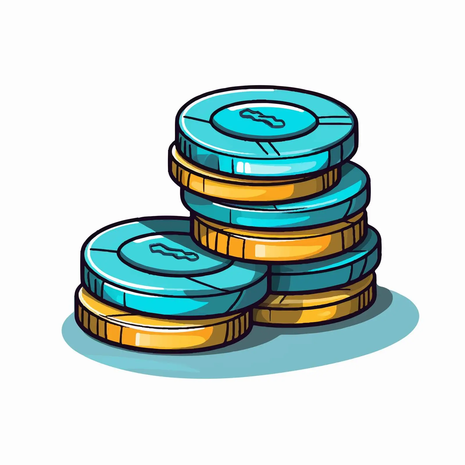 Cartoon Money Icon Vector Illustration — free download from Dotvec