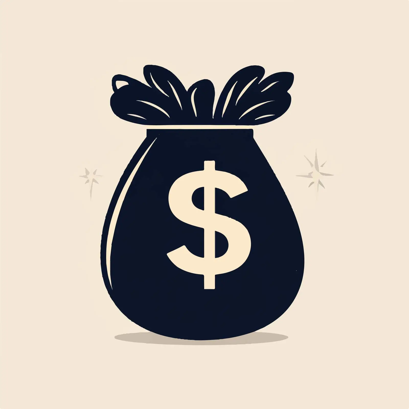 Flat Vector Money Sack with Dollar Sign — free download from Dotvec