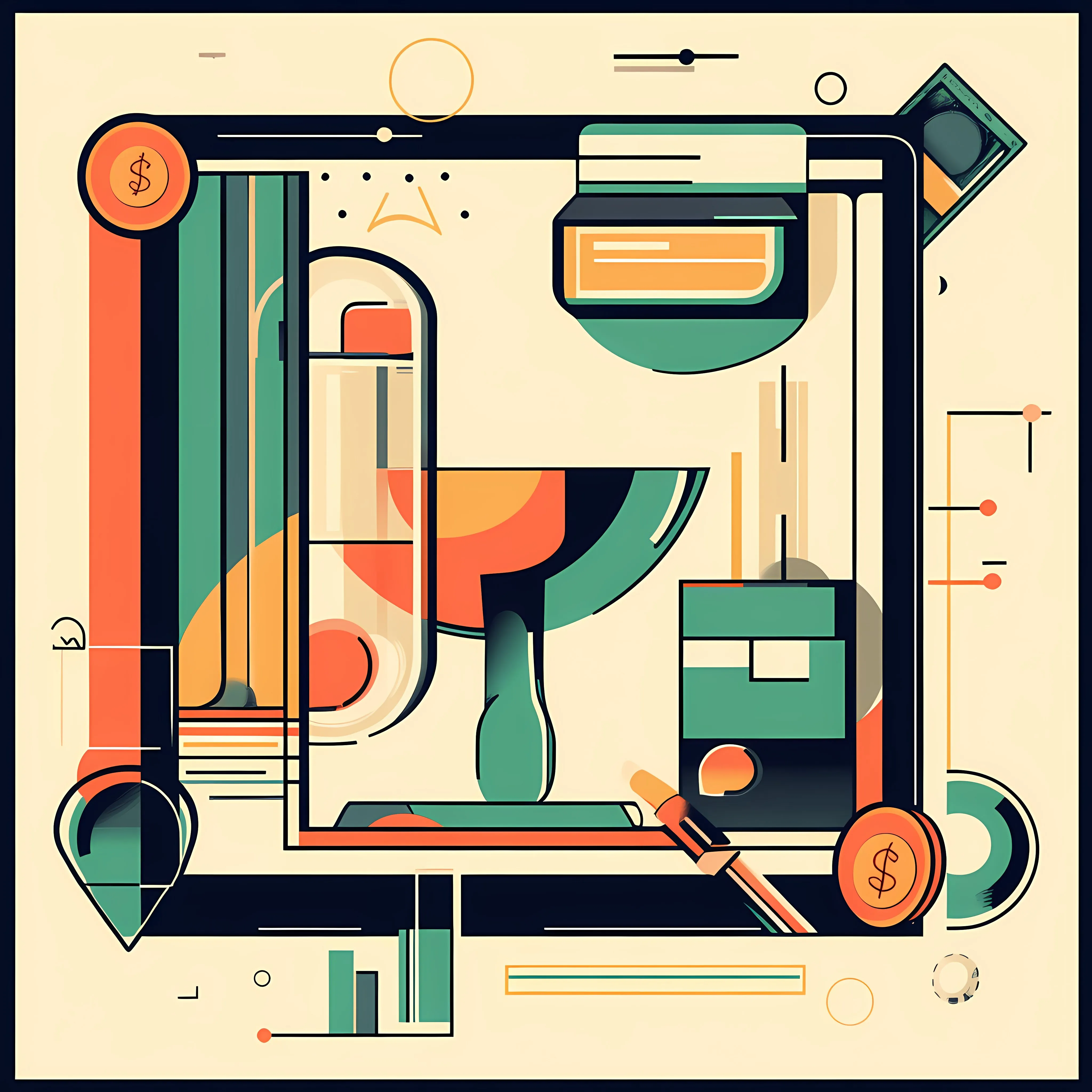 Money Saving Business Vector Illustration — free download from Dotvec