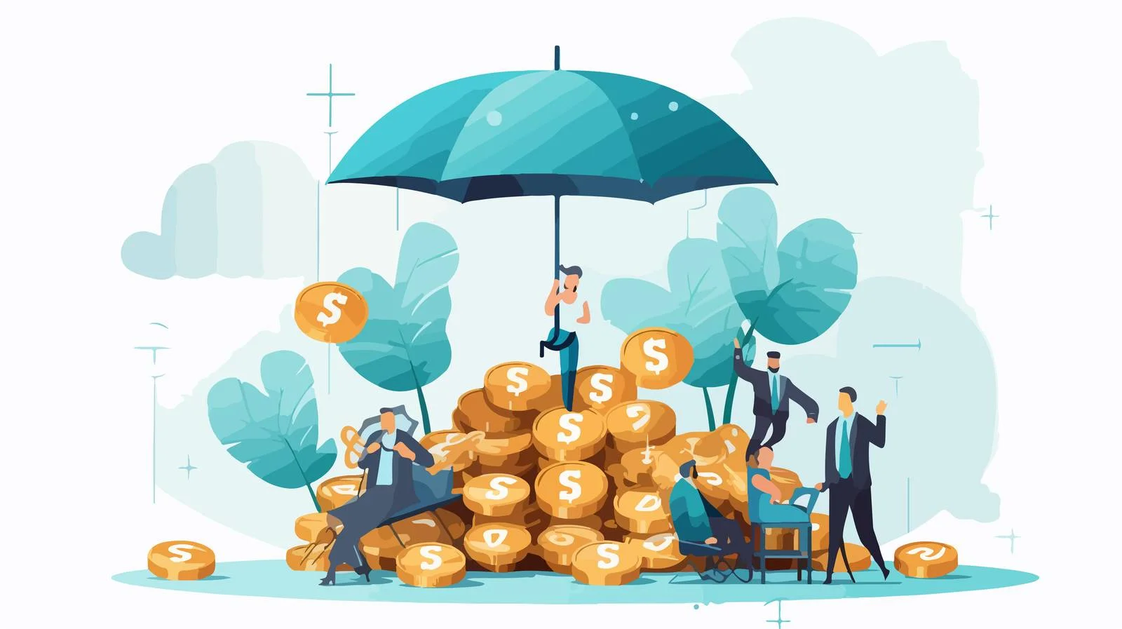 Financial Security Umbrella — free download from Dotvec