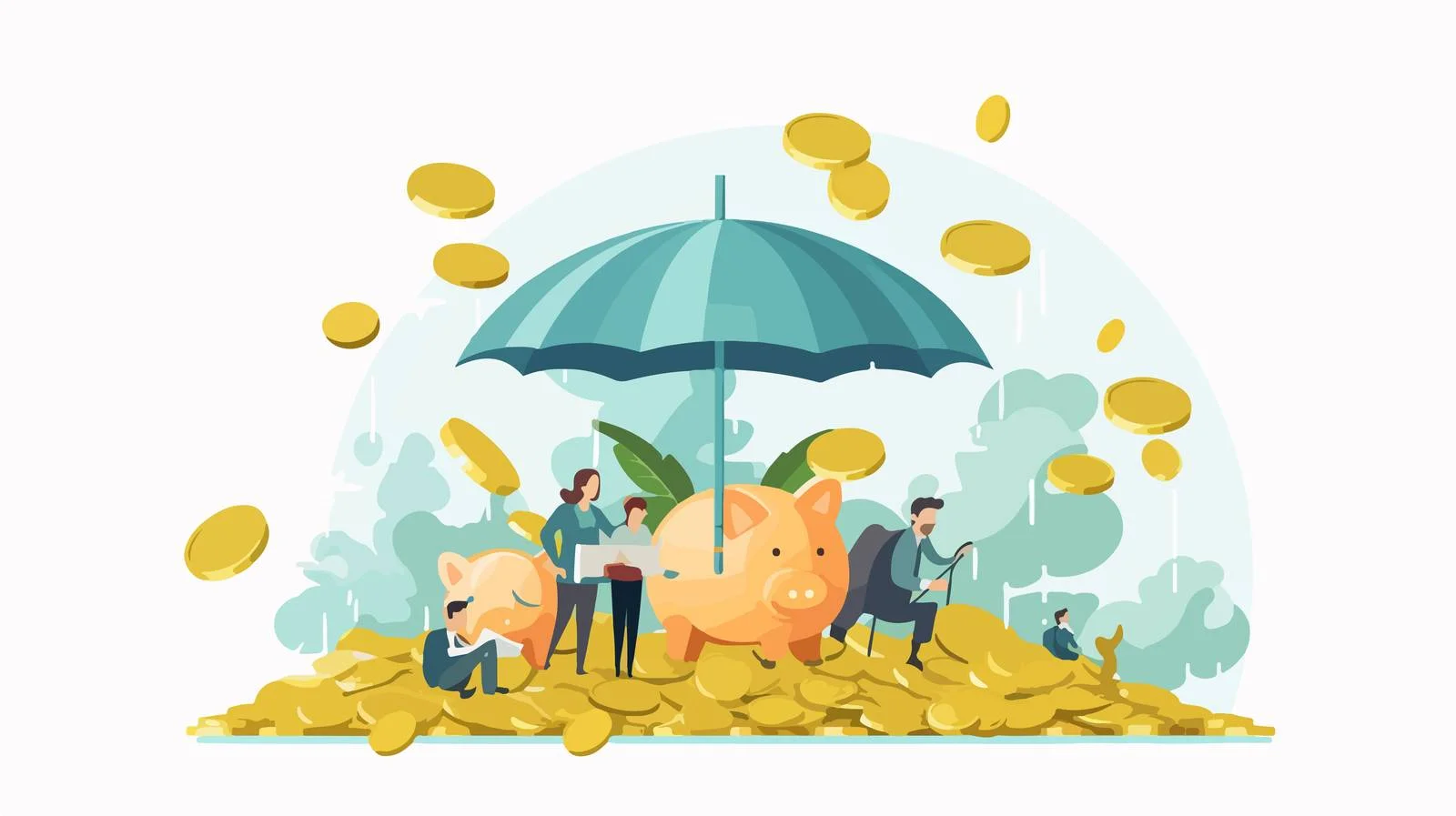 Financial Security Umbrella — free download from Dotvec