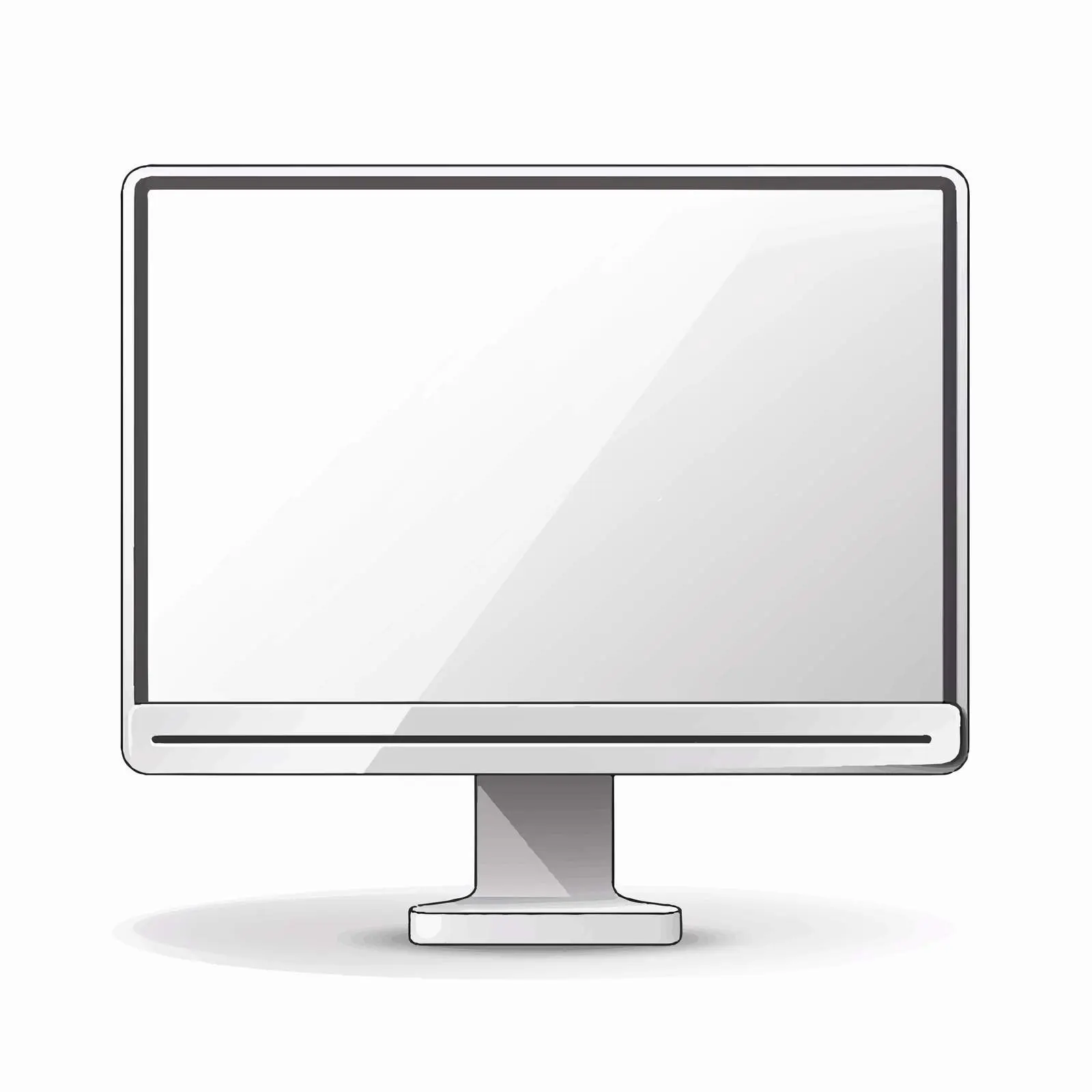 Isolated Monitor Vector Illustration on White Background — free download from Dotvec
