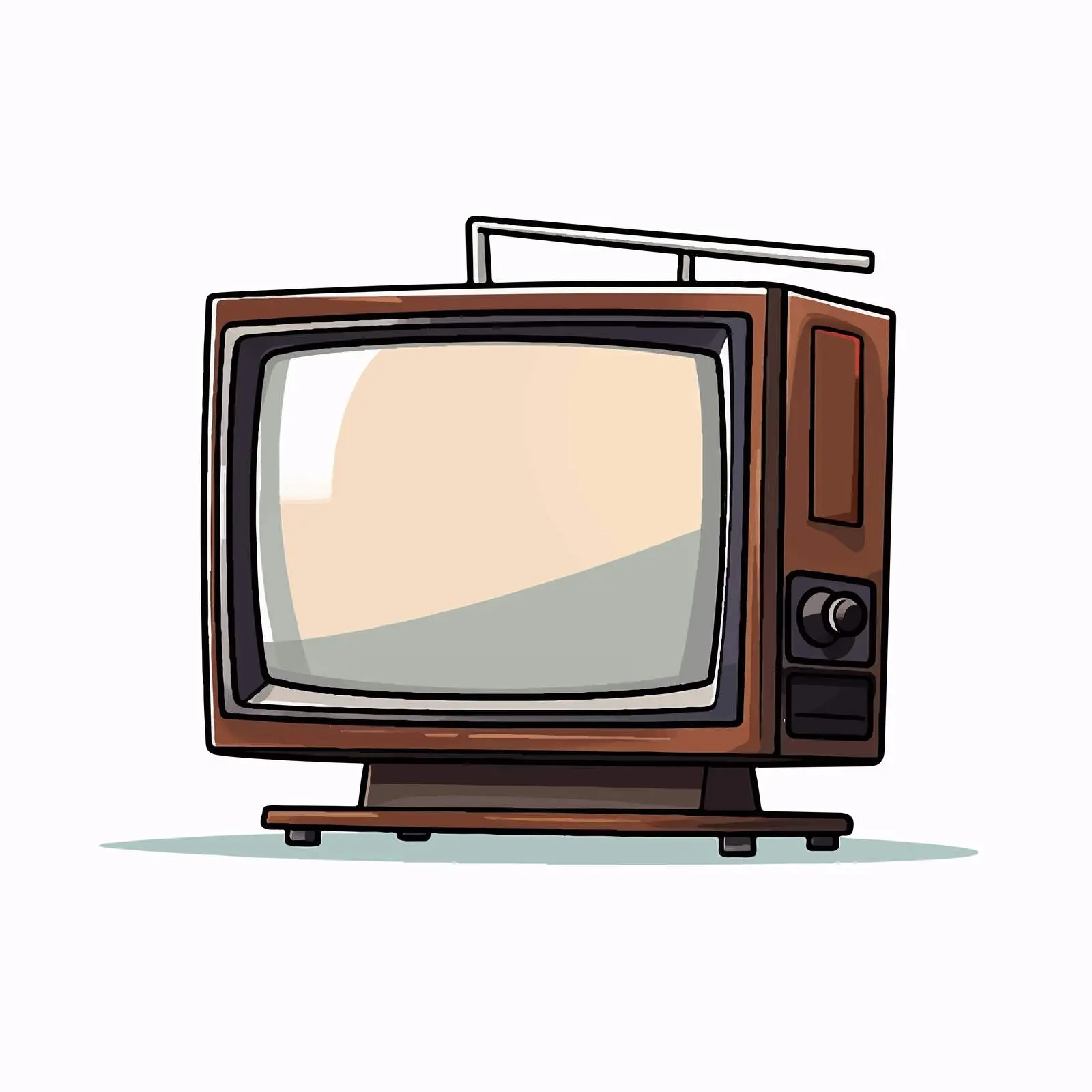 Cartoon Monitor Vector Illustration for Design Projects — free download from Dotvec