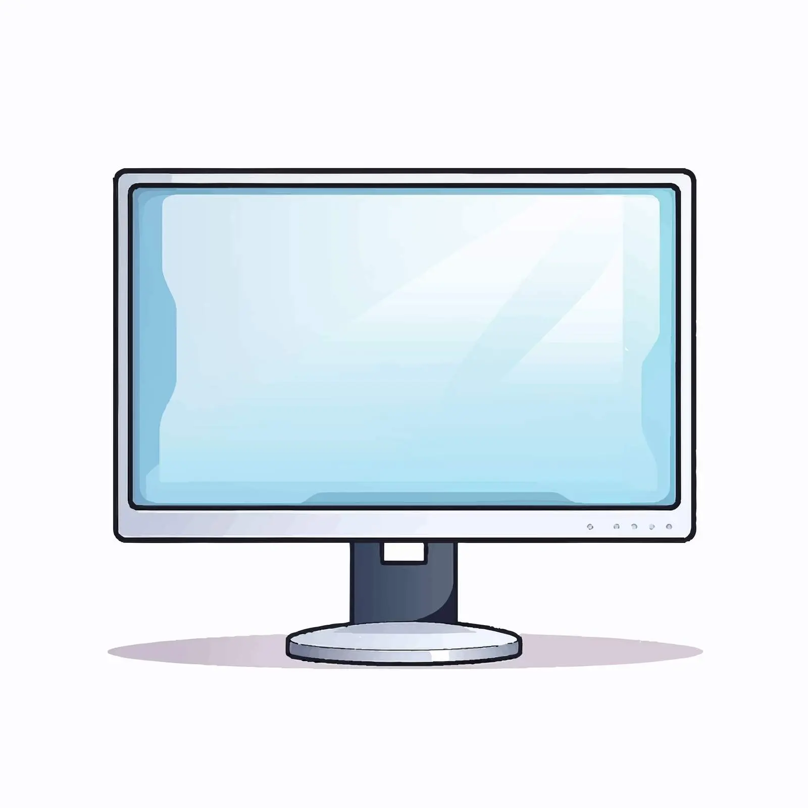 Isolated Monitor Vector Illustration on White Background — free download from Dotvec