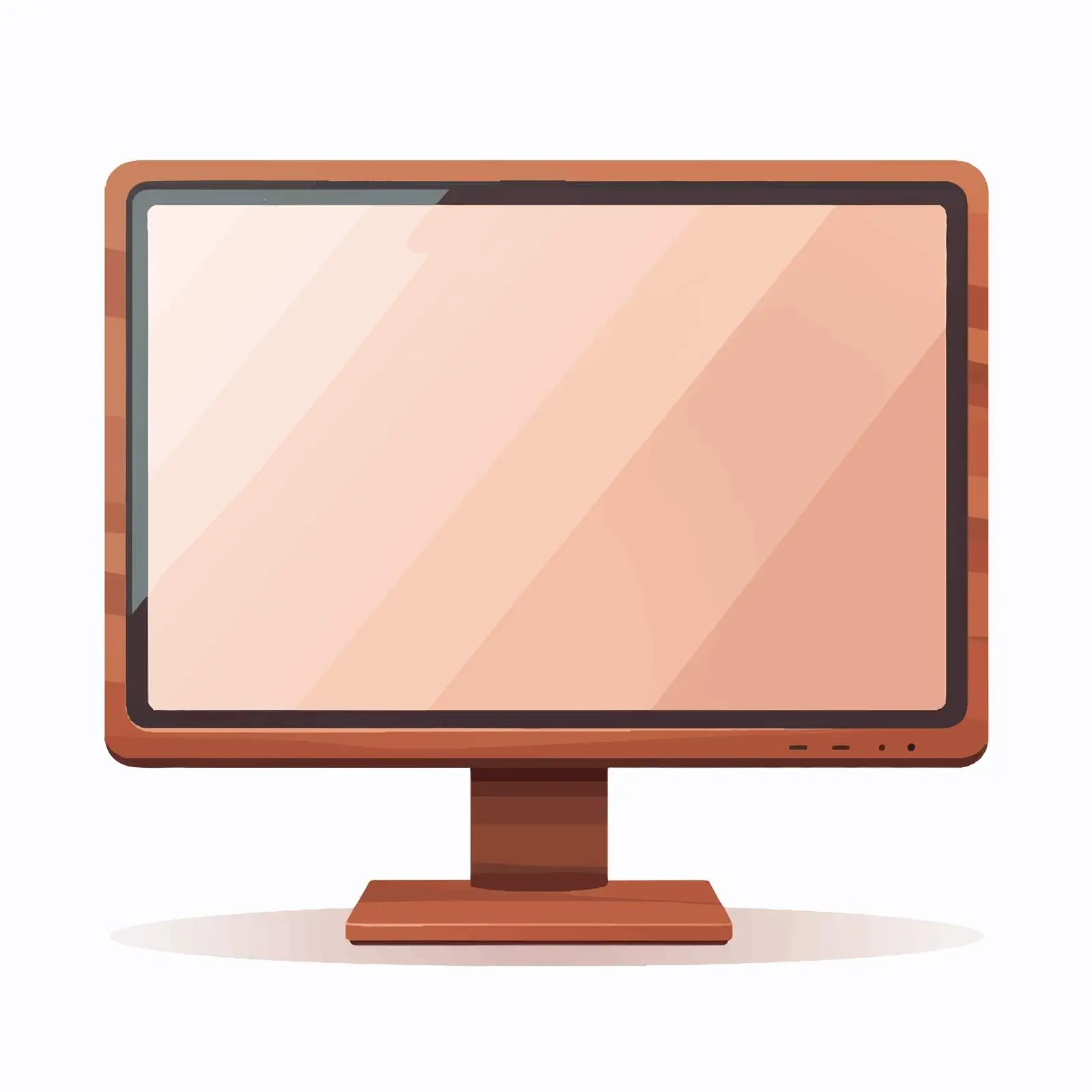 Isolated Monitor Vector Illustration on White Background — free download from Dotvec