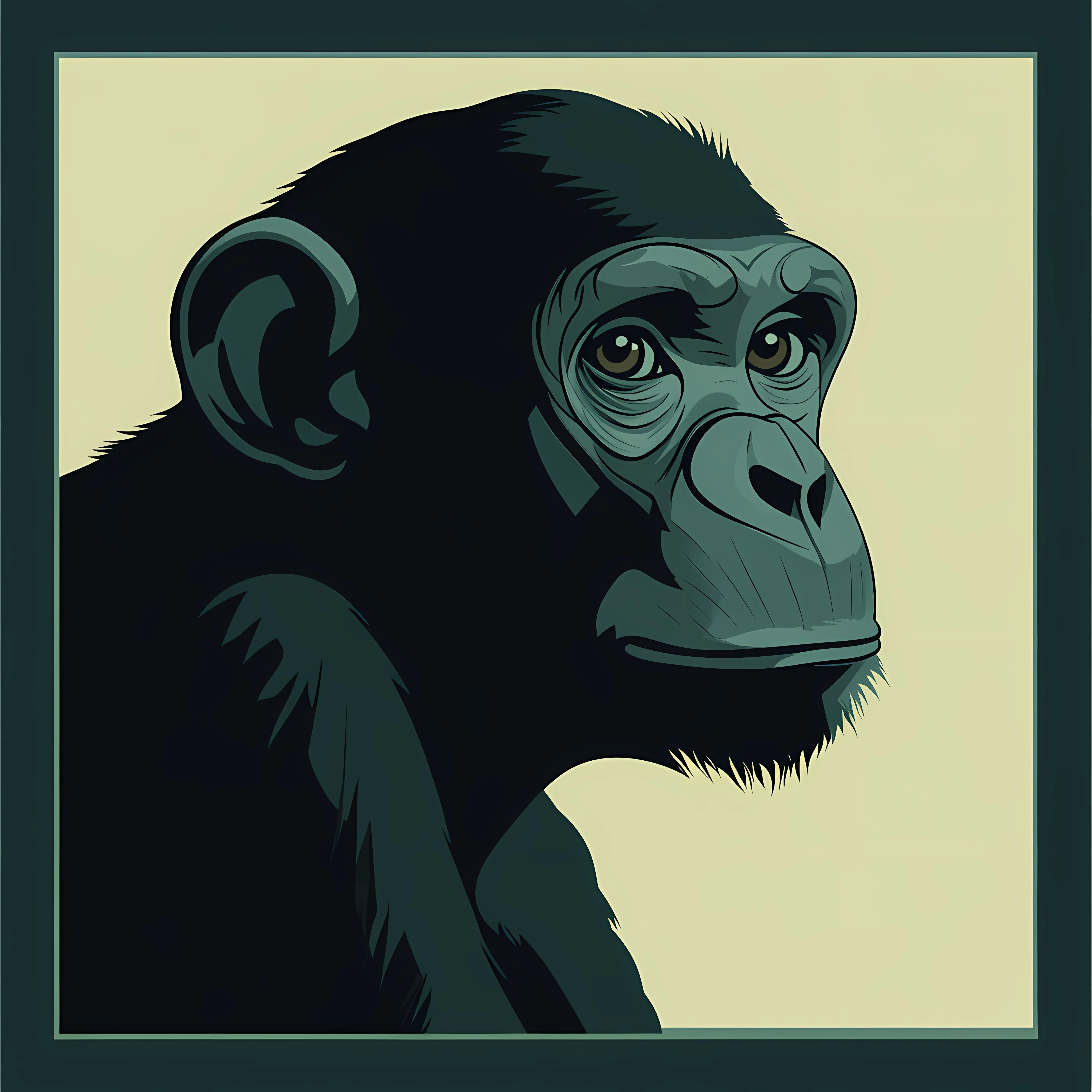 Monkey Vector Silhouette Art Illustration — free download from Dotvec