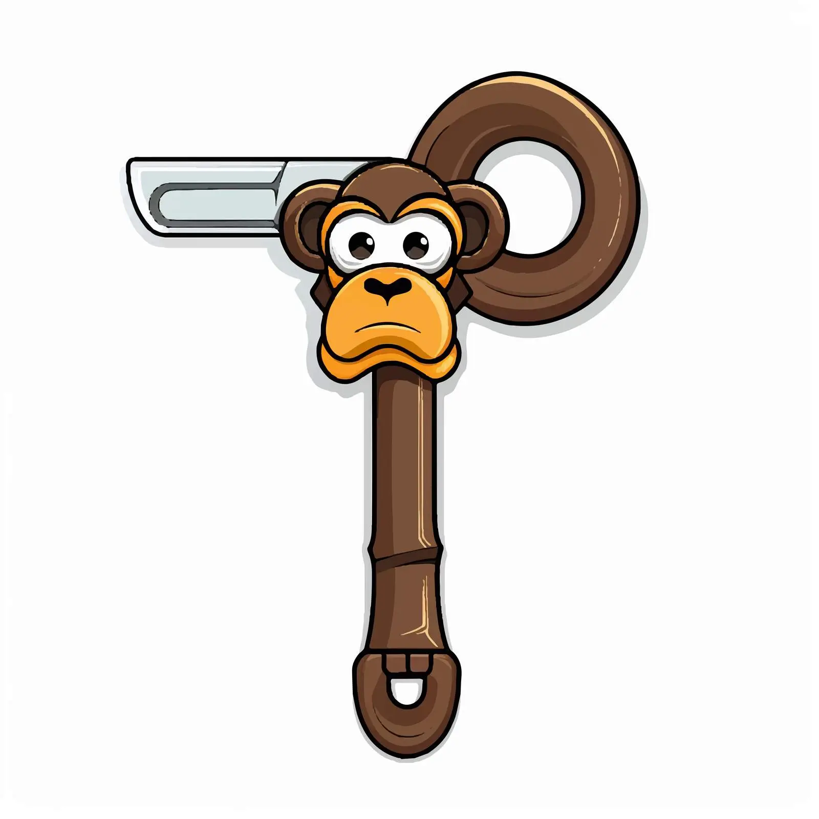 Monkey Wrench Line Vector Illustration — free download from Dotvec