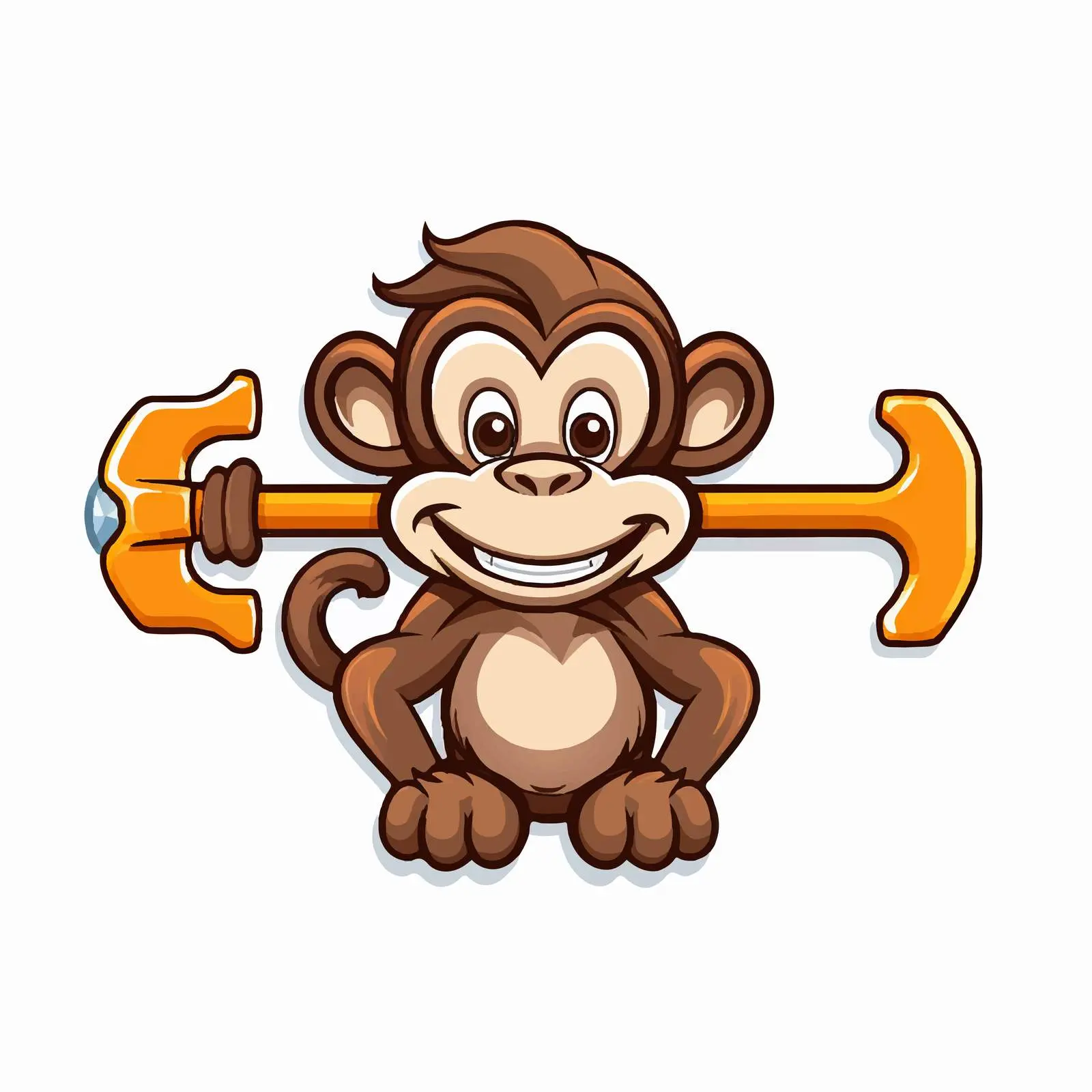 Monkey Wrench Vector Illustration on White Background — free download from Dotvec